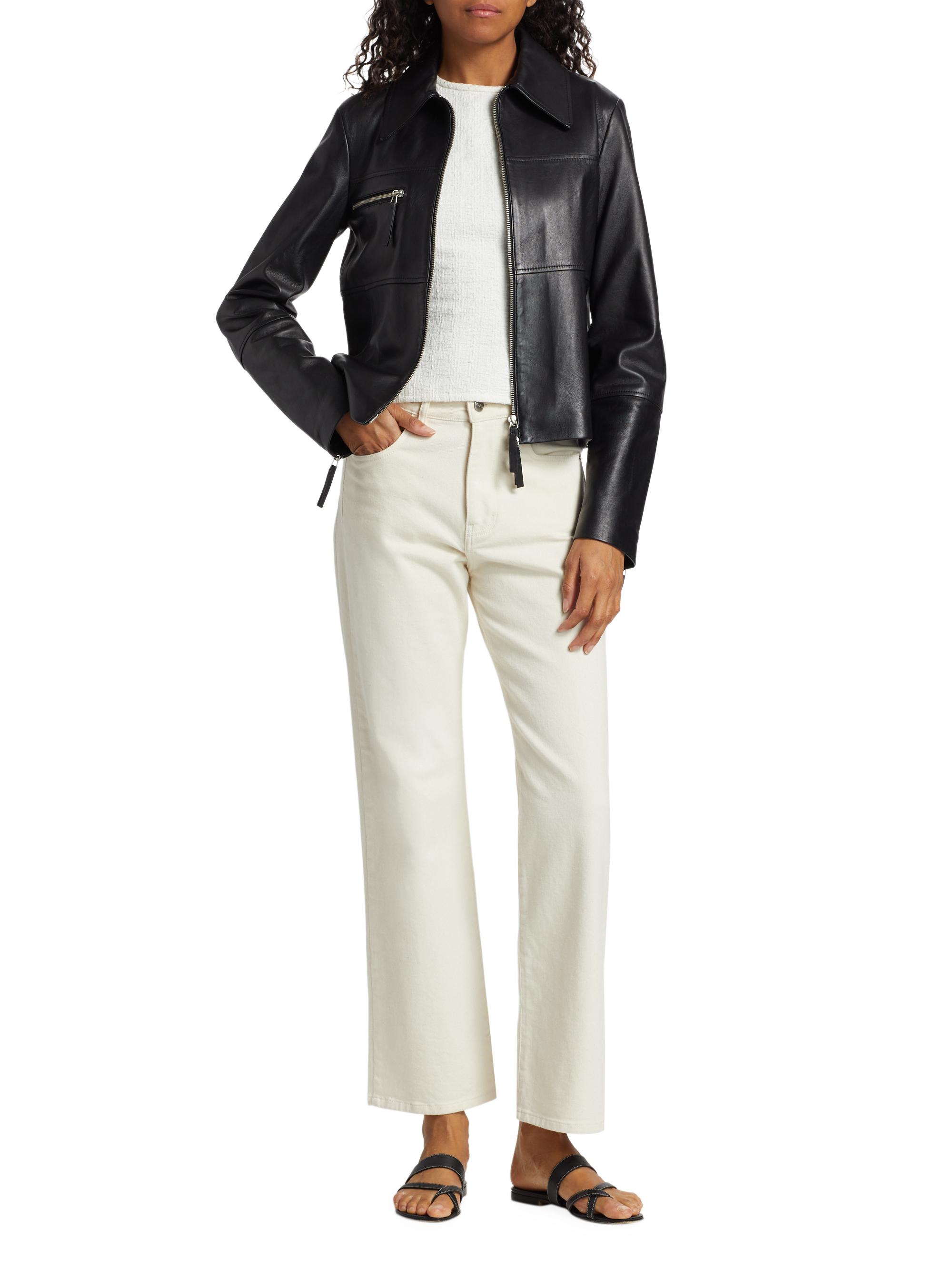 Proenza Schouler White Label Annabel Leather Zip Jacket | Saks