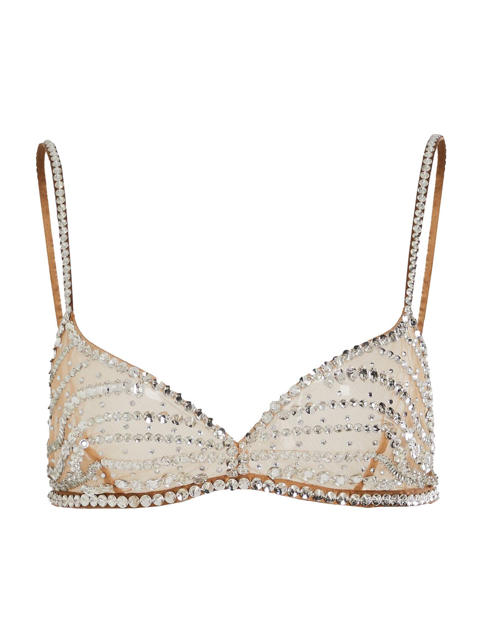 Retrofête Women's Tansy Bra Top - Tannin Silver