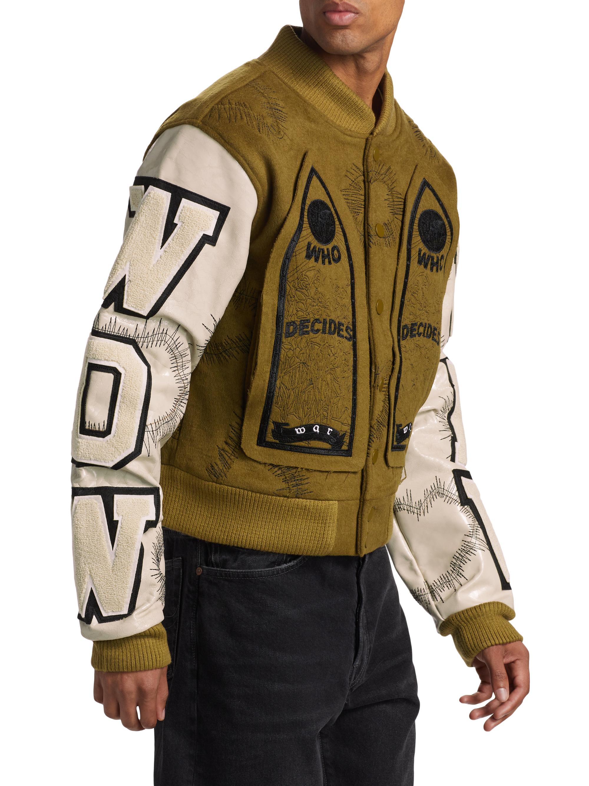 Shop Who Decides War Namesake Wool-Blend Varsity Jacket | Saks 