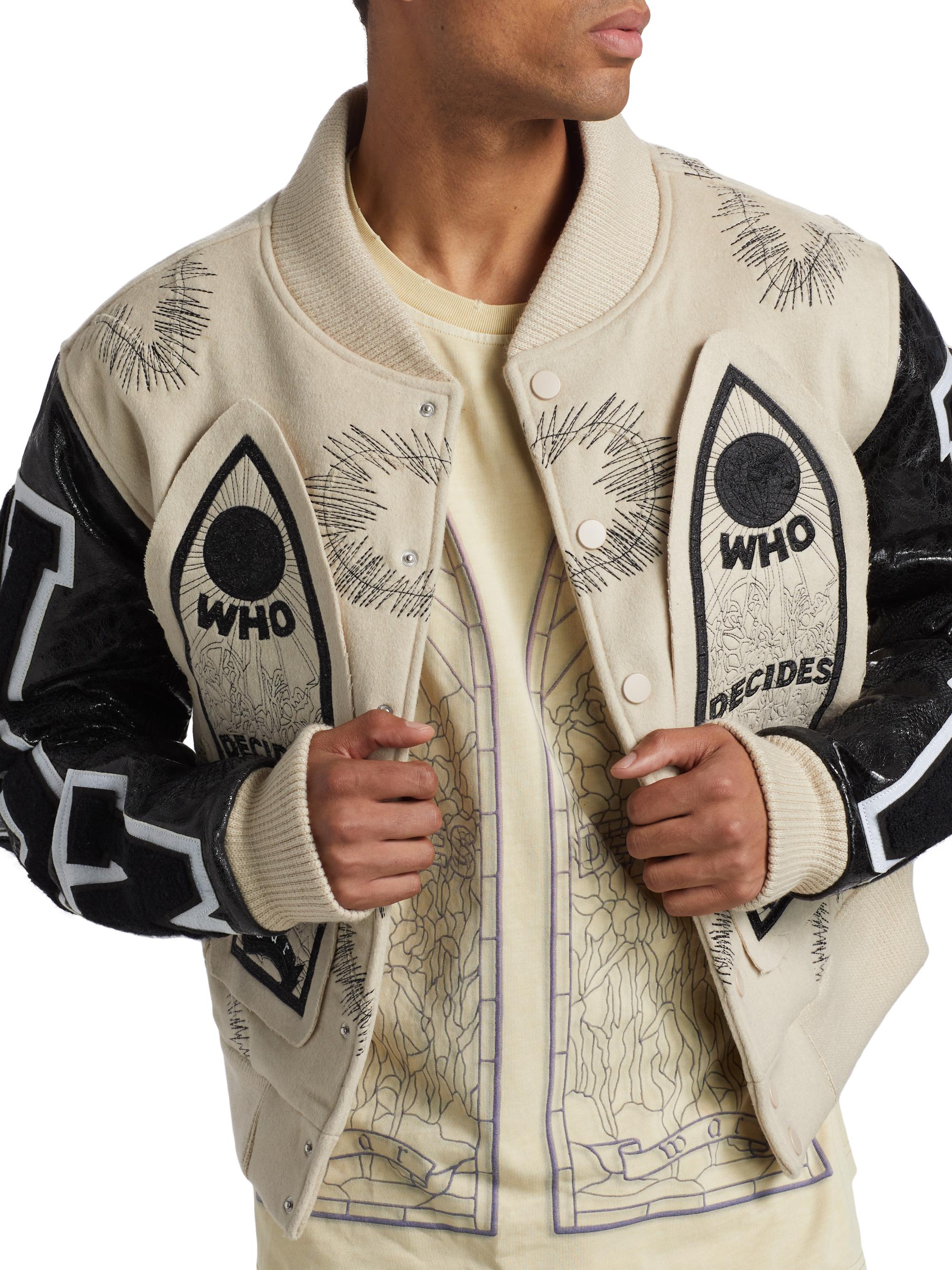 Shop Who Decides War Namesake Wool-Blend Varsity Jacket | Saks 