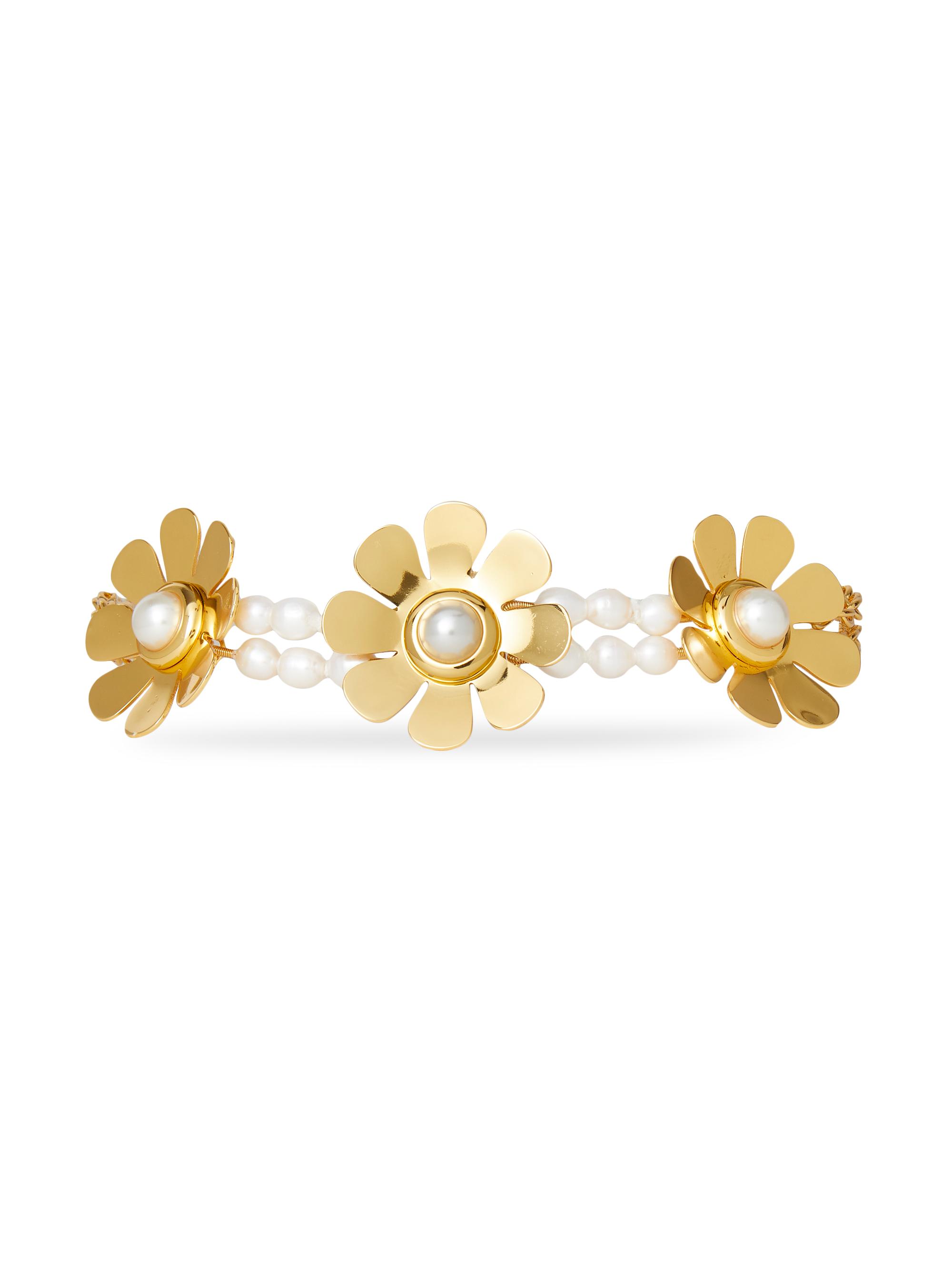 Lele Sadoughi Women's Daisy 14K Gold-Plated & Faux Pearl Choker Necklace - Yellow Gold