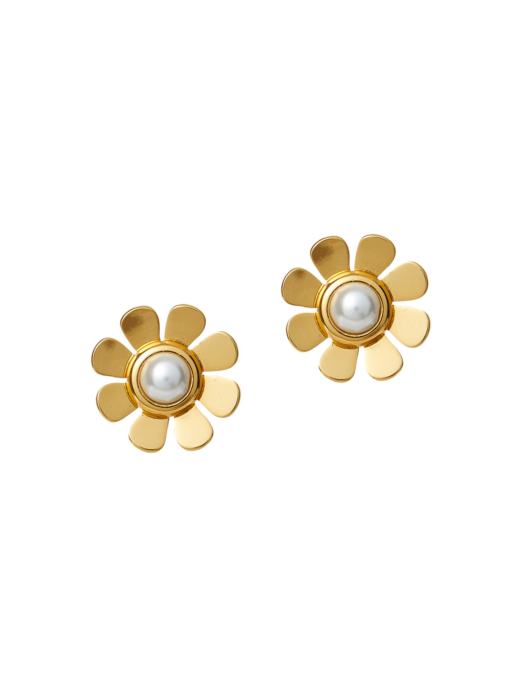 Lele Sadoughi Women's Daisy Stud EarringsOsGold 720 - Yellow Gold
