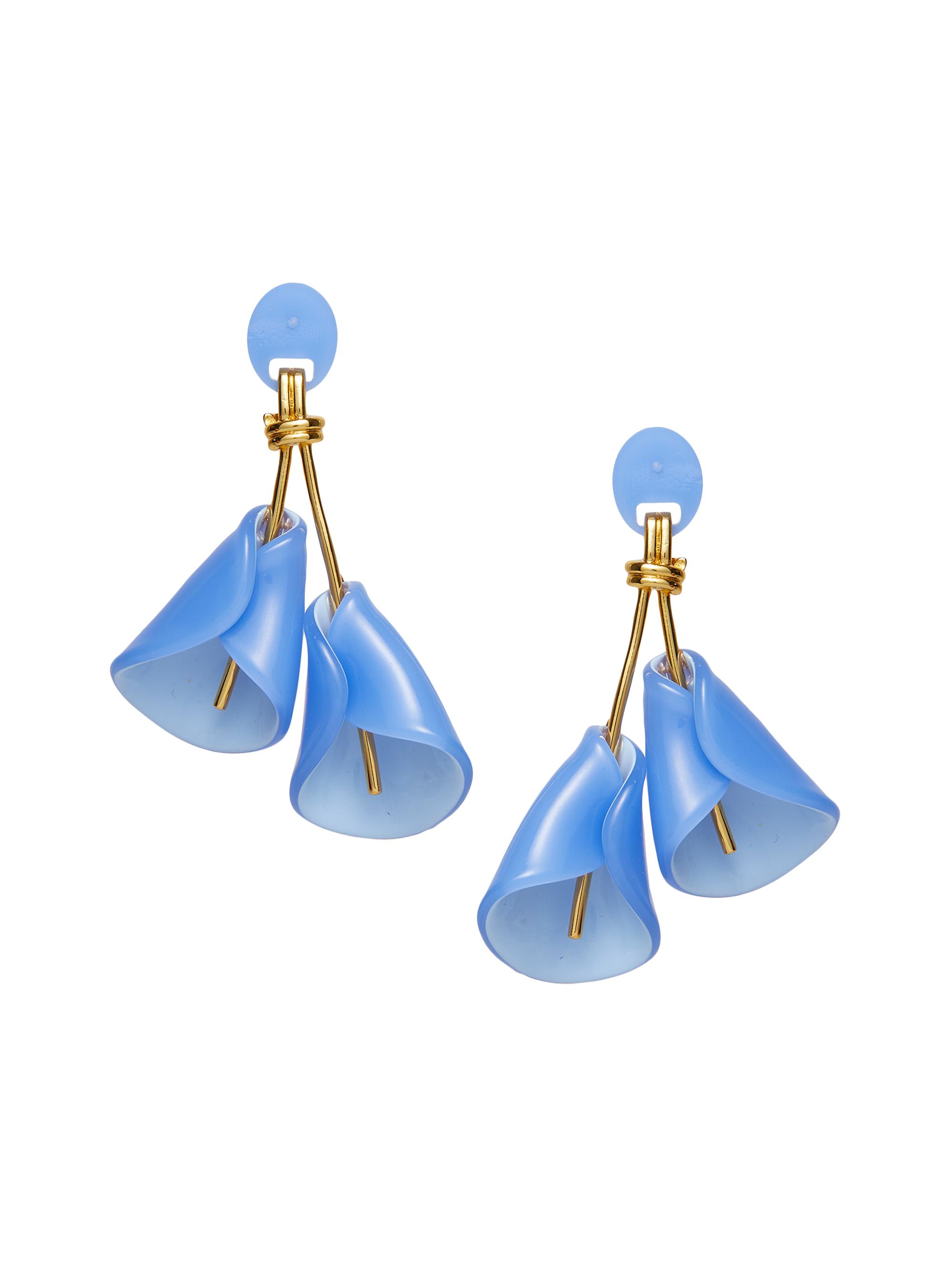 Lele Sadoughi Women's Calla Lily 14K Gold-Plated & Acetate Drop Earrings - Lark Blue