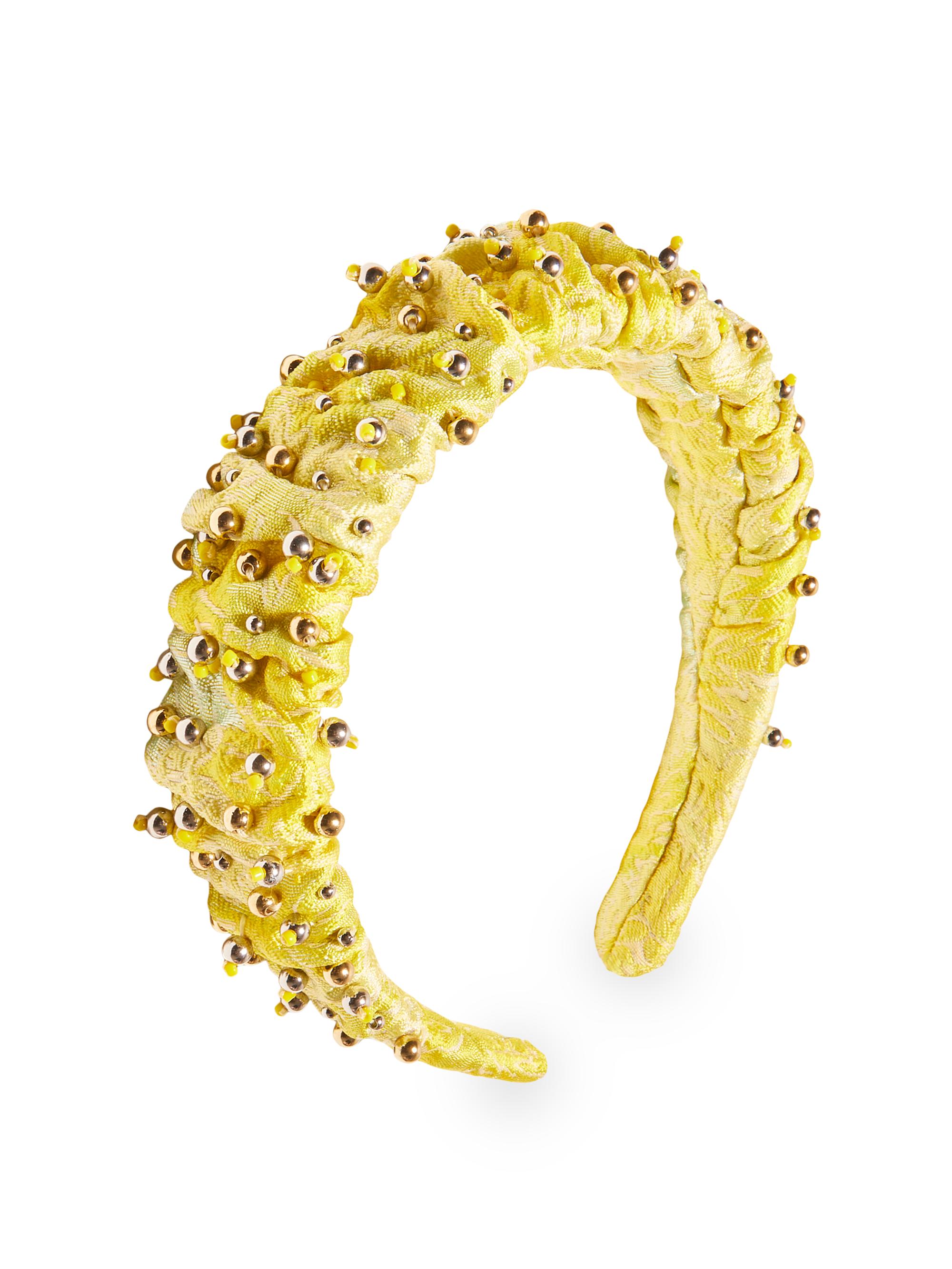 Lele Sadoughi Women's Kelly Embellished Dandelion Jacquard Headband - Dandelion