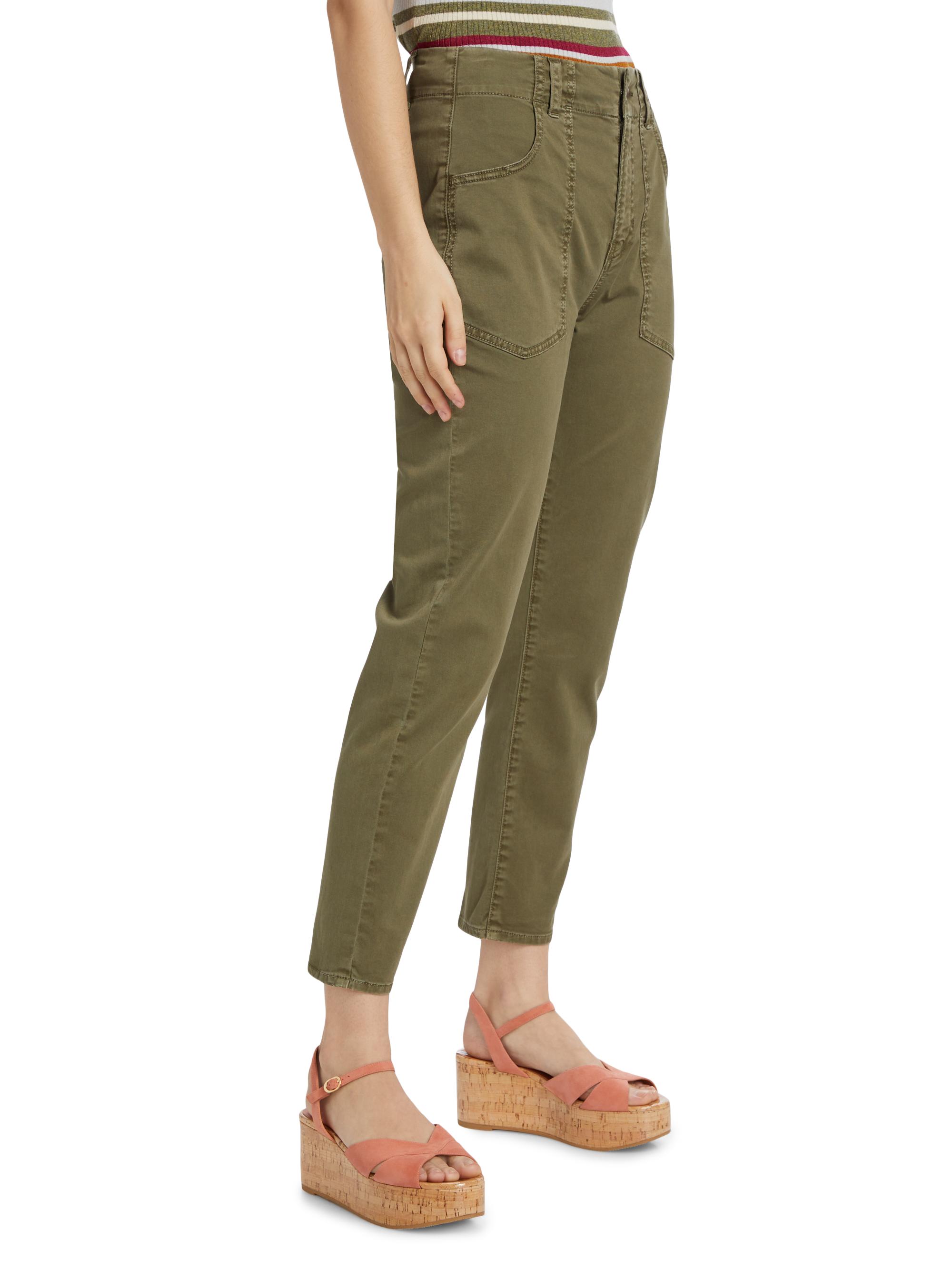 Veronica Beard Arya Cotton-Blend Straight-Leg Cargo Pants | Saks