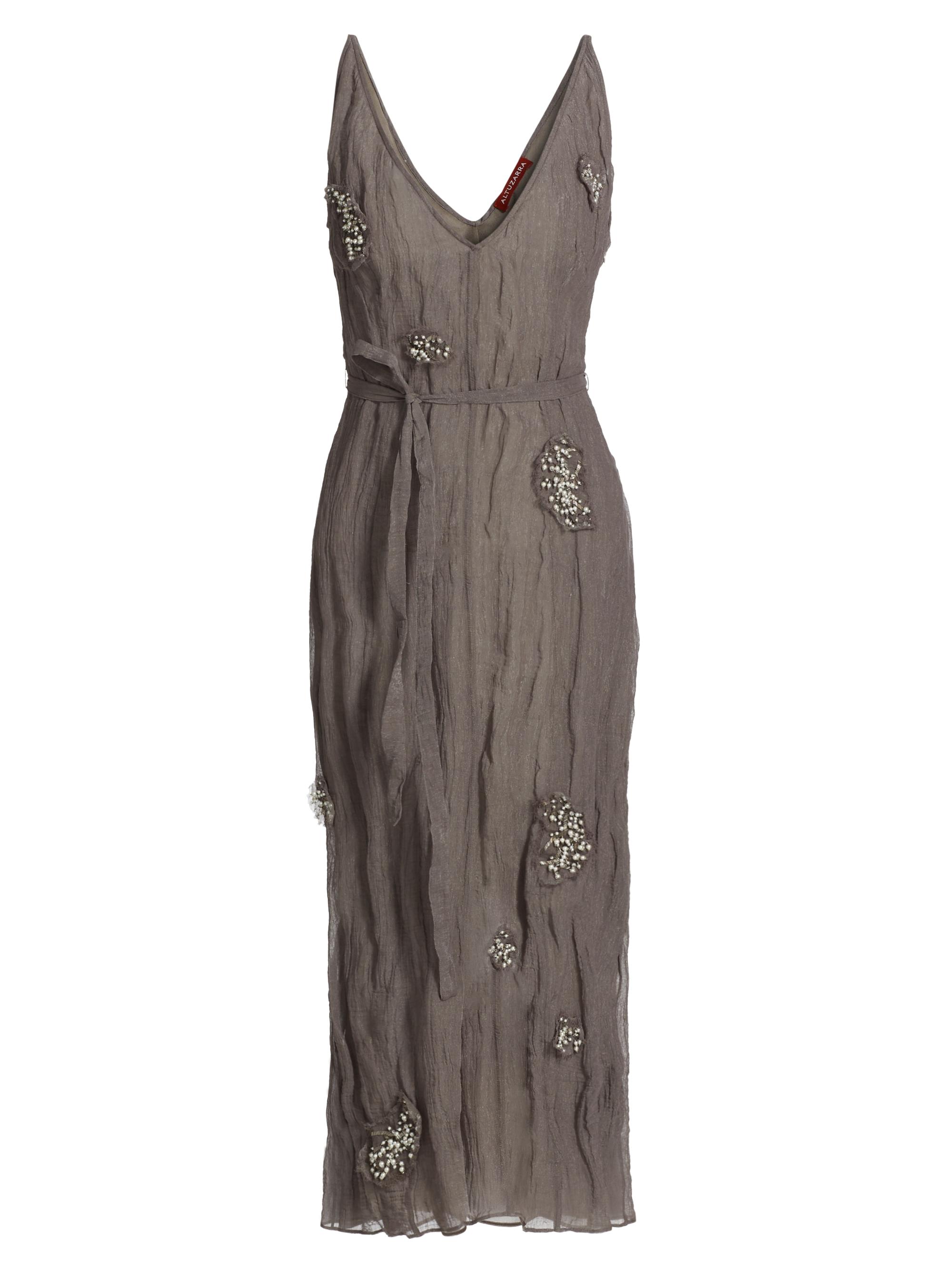 Silvia Tcherassi Erica Stripe Velvet One-Shoulder Gown | Saks