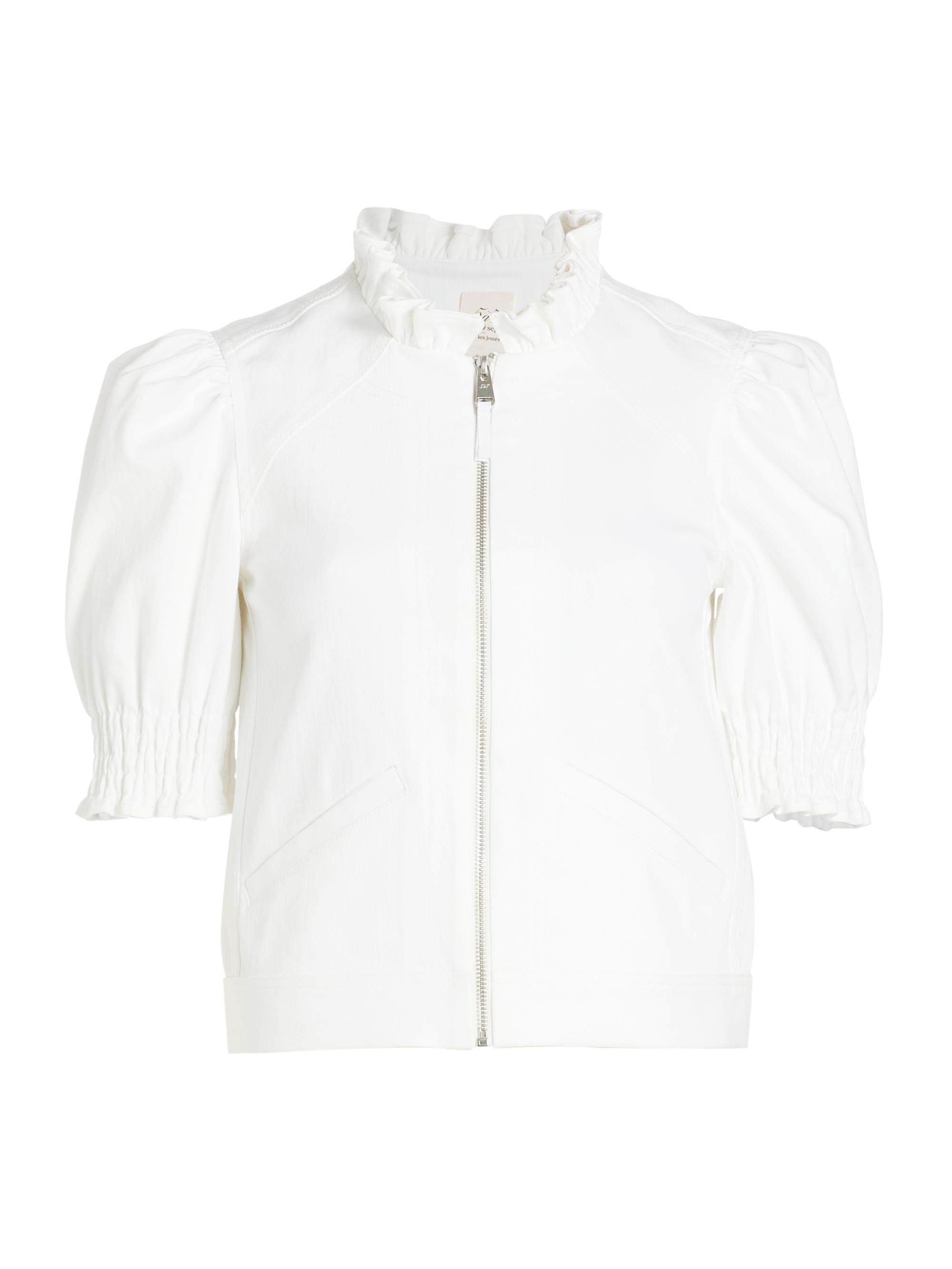 Cinq à Sept Anabella Ruffled Zip Jacket | Saks Fifth Avenue