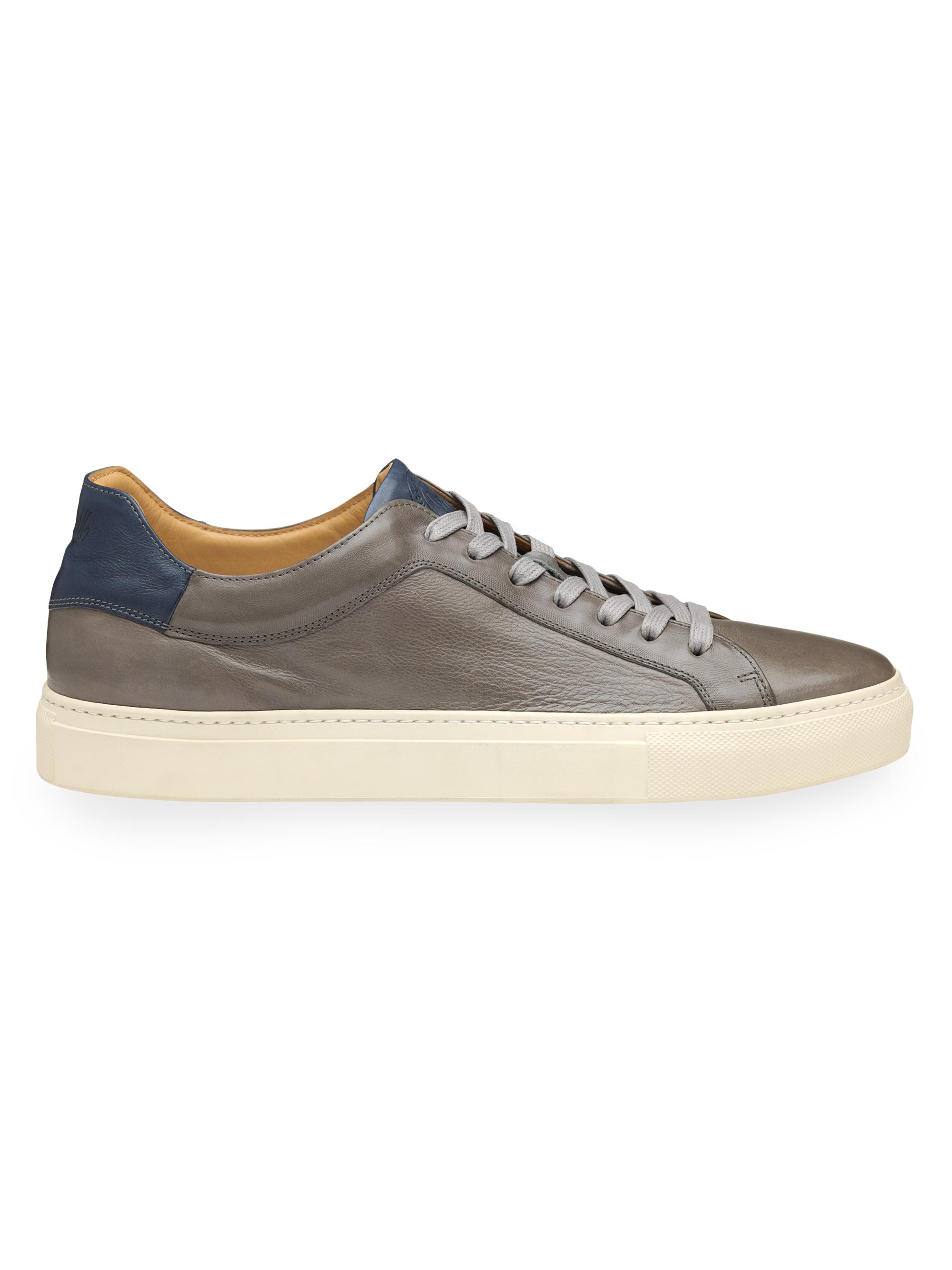 Johnston & Murphy Men's Jared Leather Sneakers - Gray