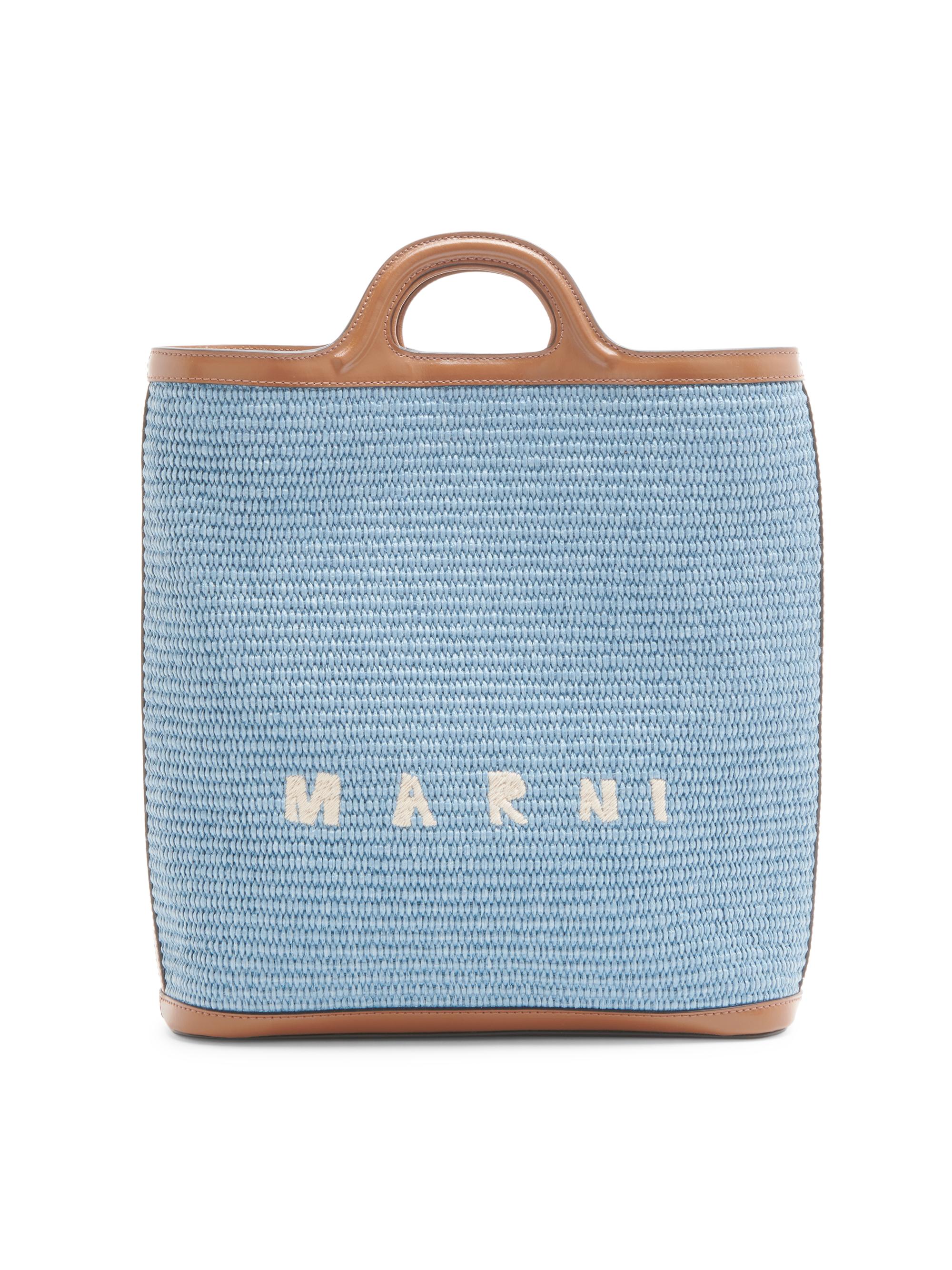 Marni Women's Tropicalia Logo-Embroidered Raffia Bag - Sand Storm Lily White