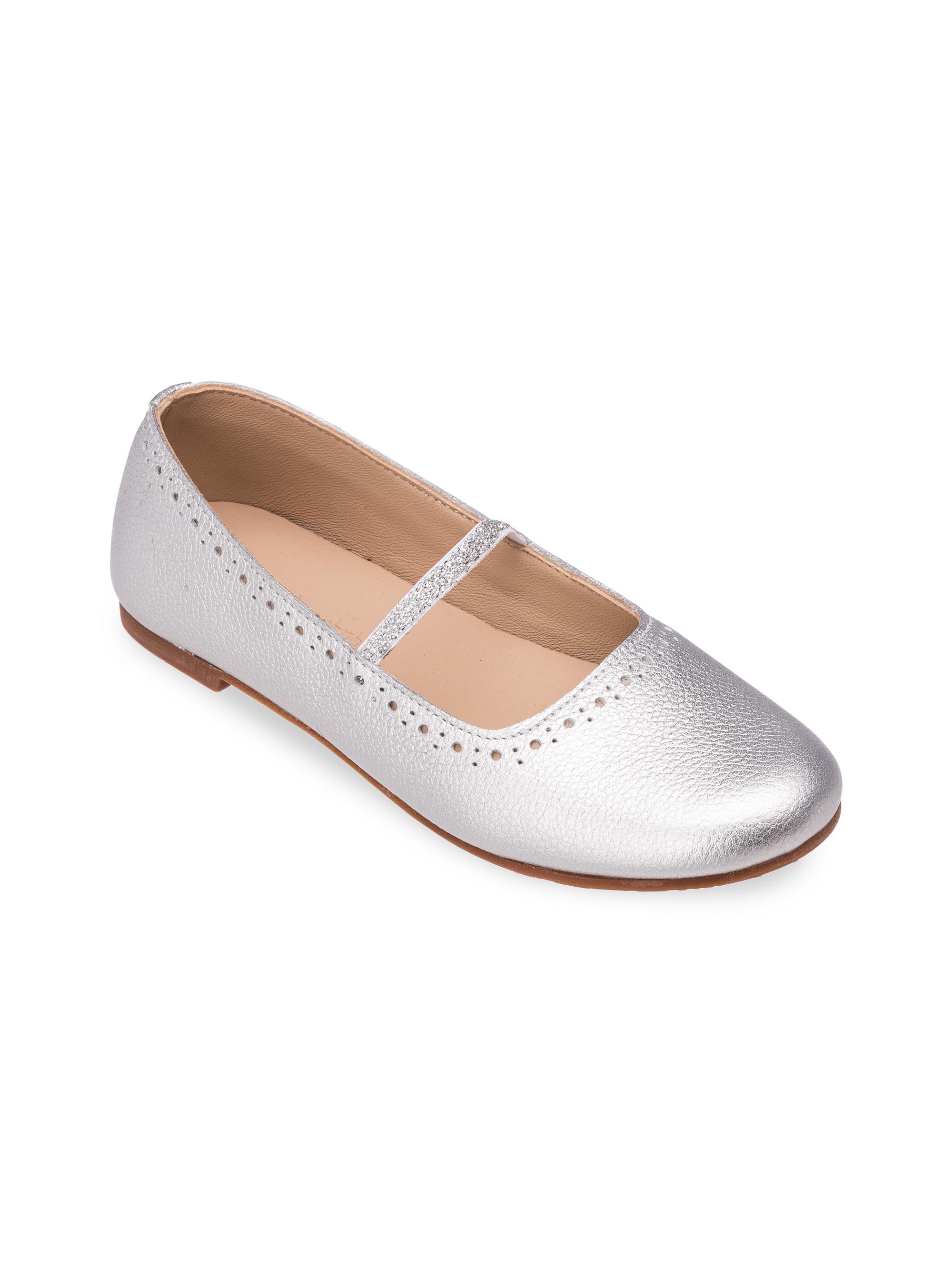 Elephantito Baby's & Girl's Sasha Leather Ballerina Flats - Silver 6 (Baby) | Thumbnail 2