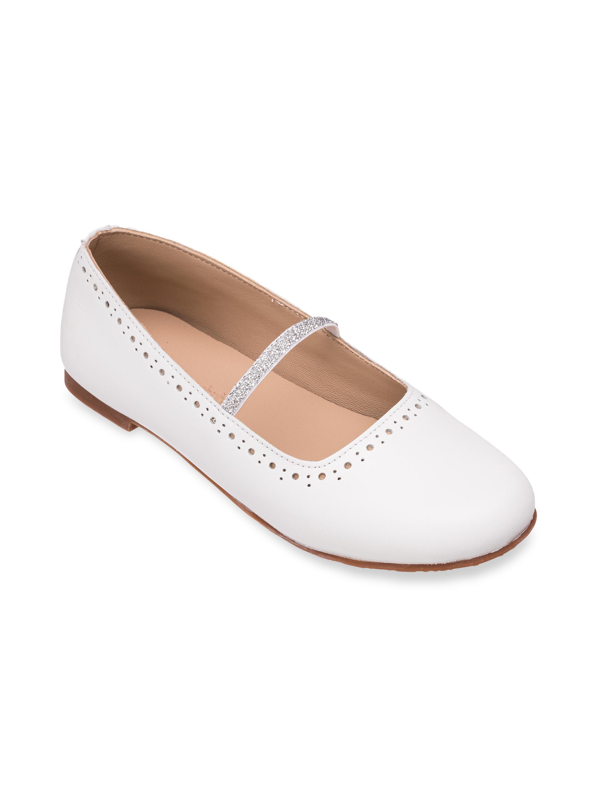Elephantito Baby's & Girl's Sasha Leather Ballerina Flats - White 1 (Child) | Thumbnail 2