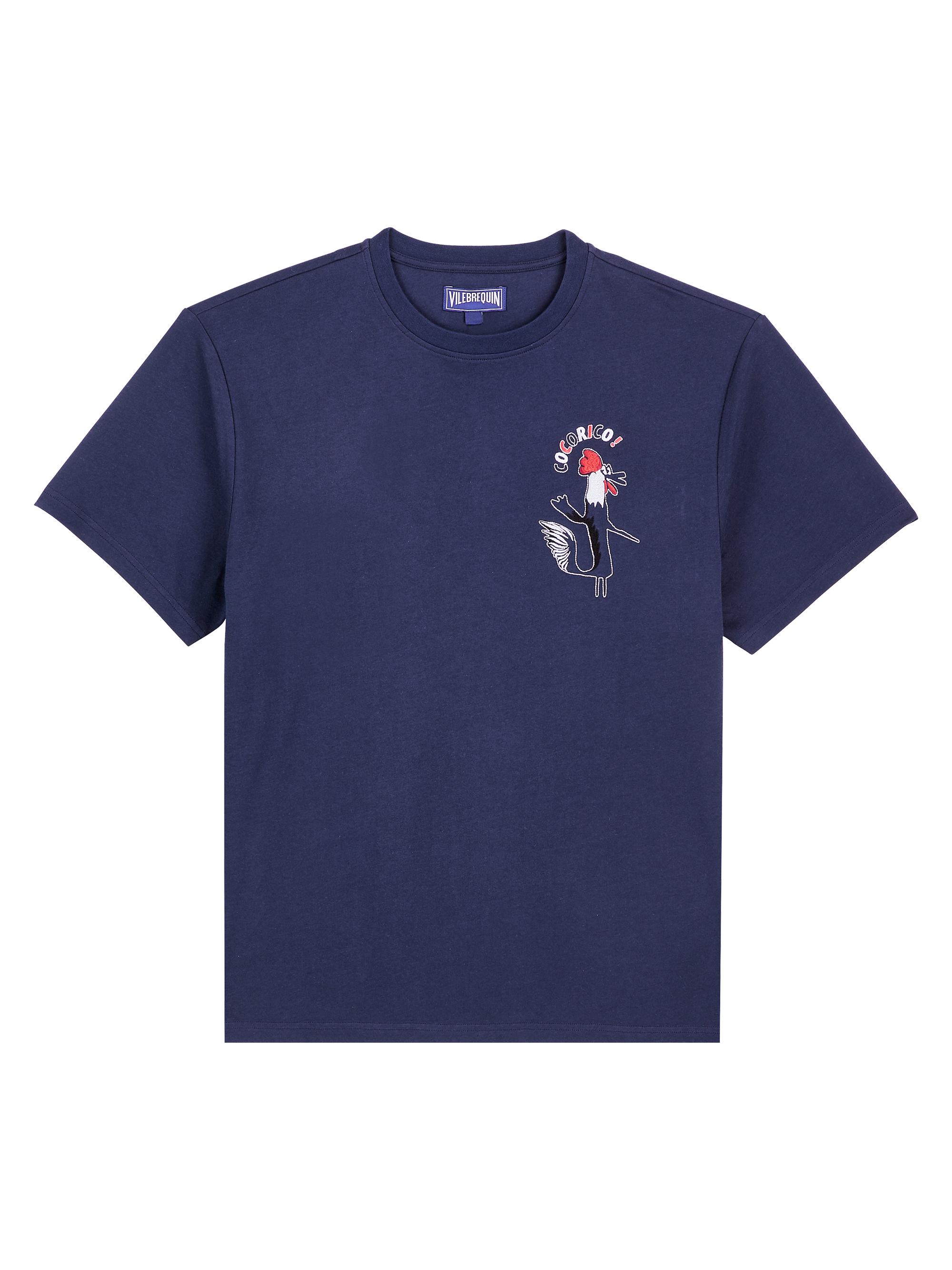 Vilebrequin Men's Ted Organic Cotton Short-Sleeve T-shirt - Navy