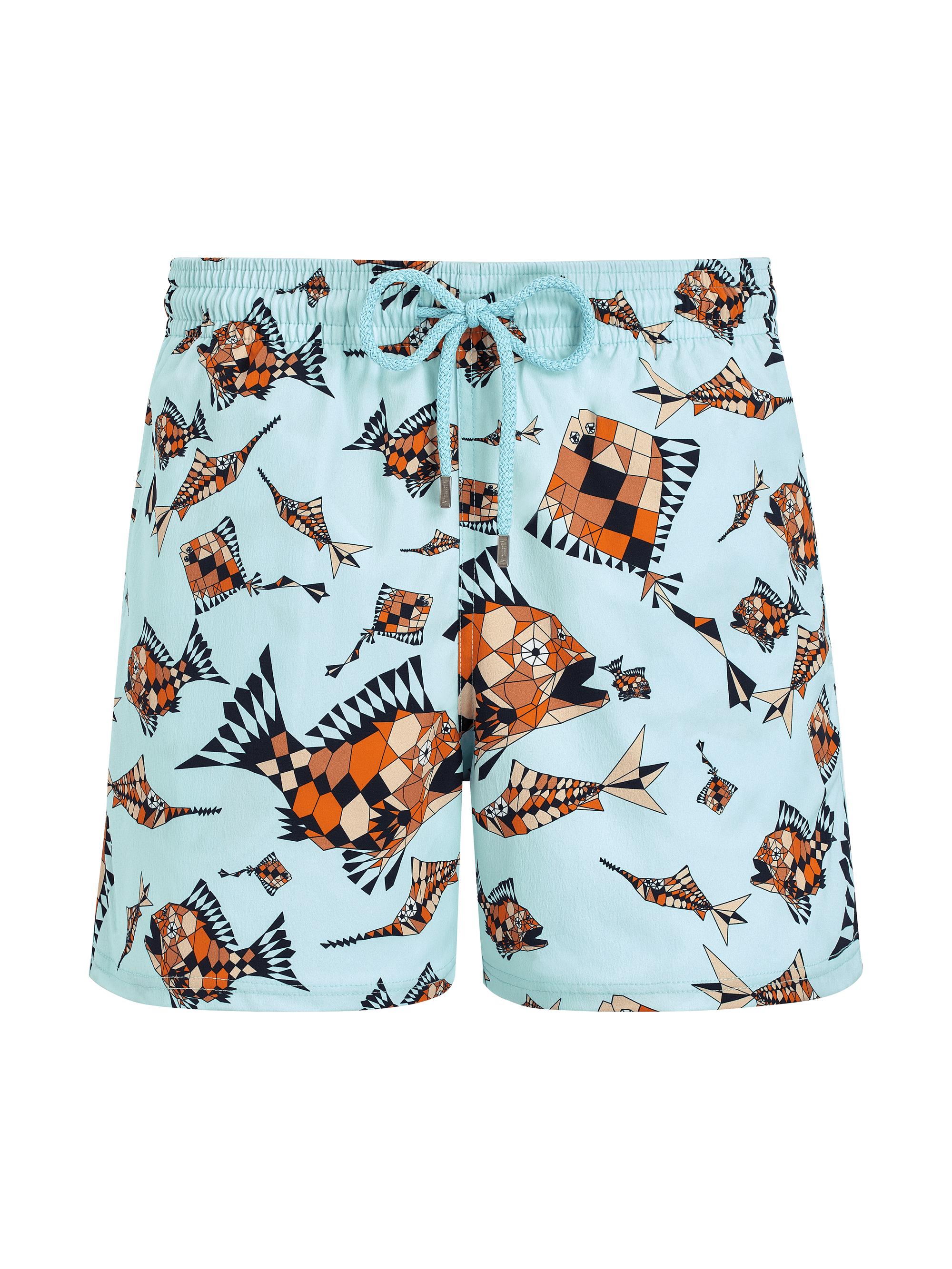 Vilebrequin Men's Moorise Fish Swim Shorts - Antigua