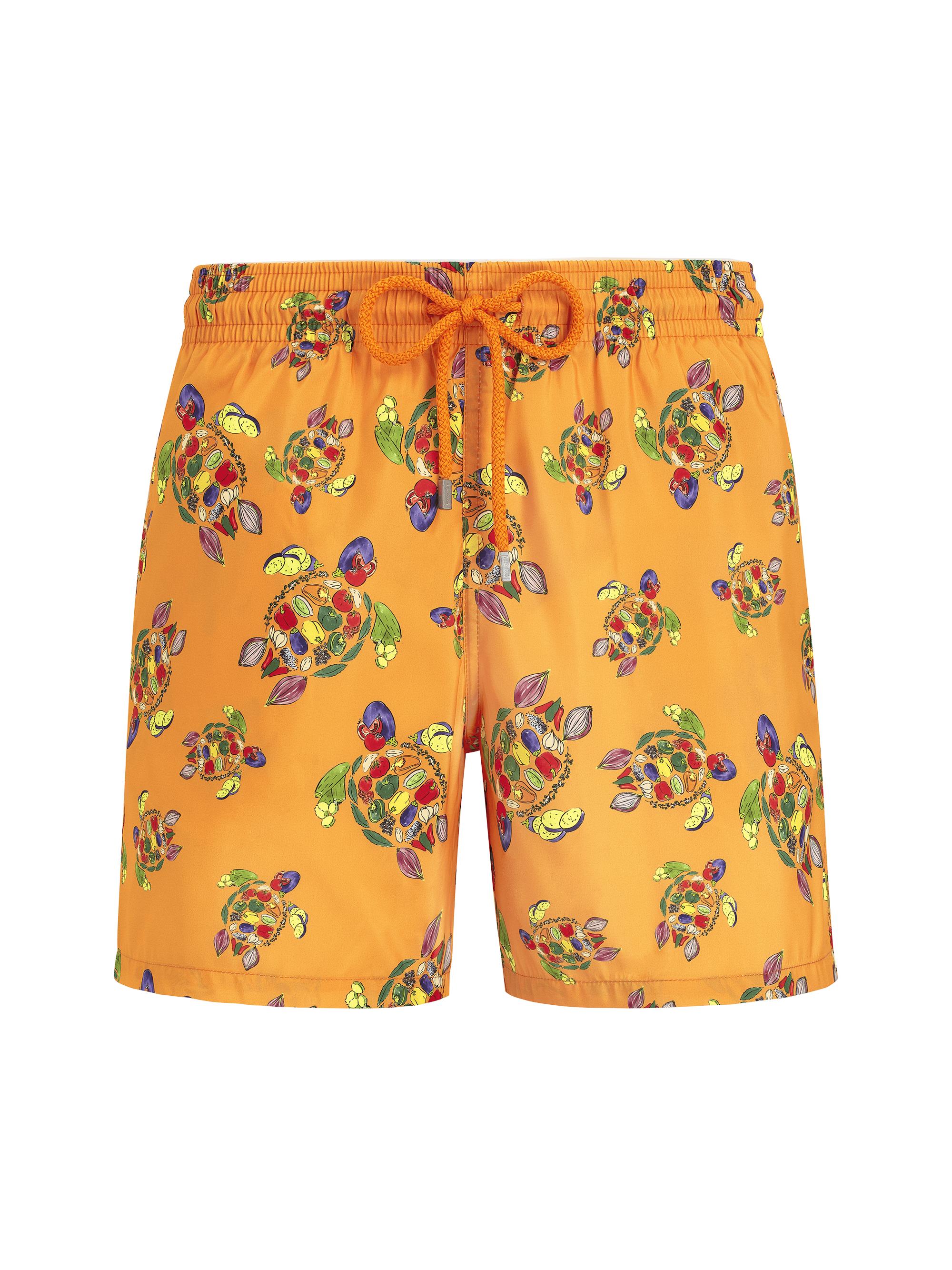 Vilebrequin Men's Mahina Turtle Swim Shorts - Carrot