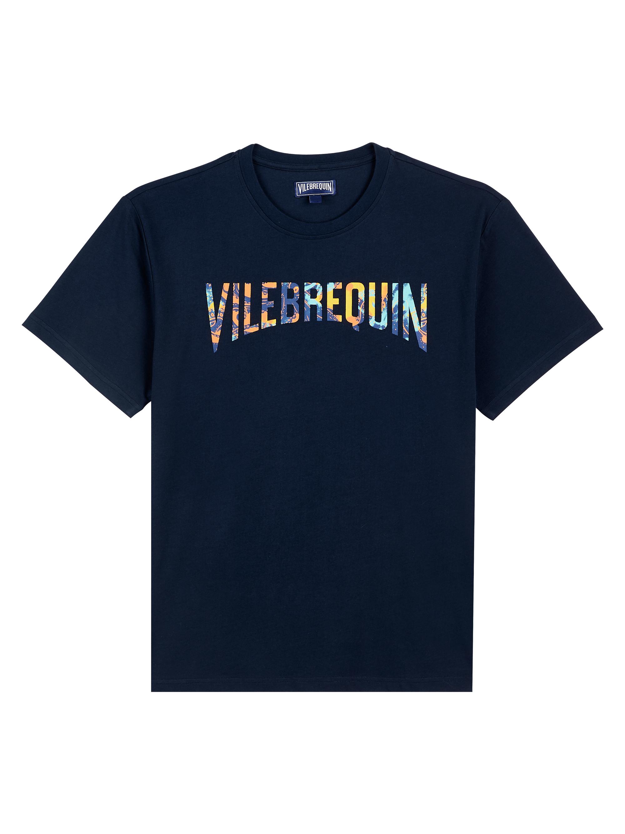 Vilebrequin Men's Tareck Logo Cotton Short-Sleeve T-Shirt - Navy