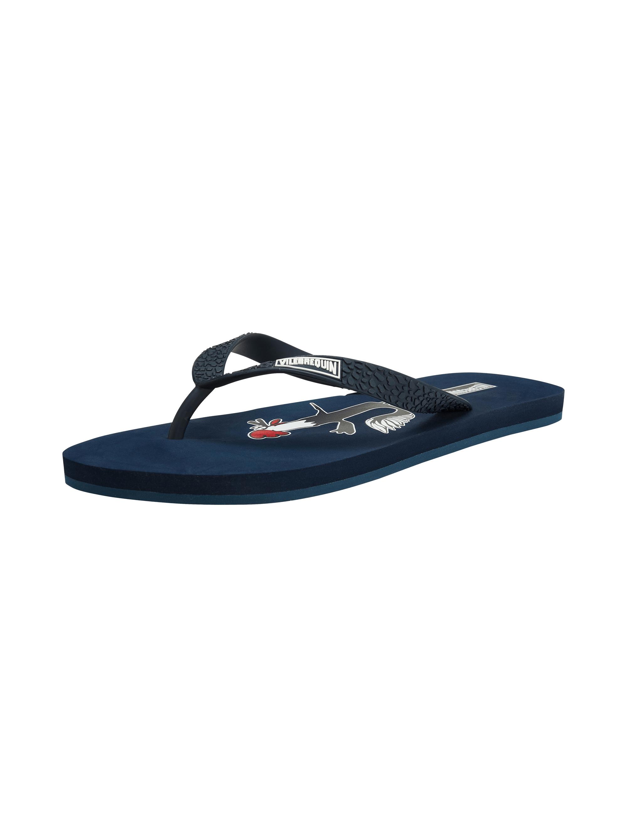 Vilebrequin Men's Copp Textured Flip-Flops - Navy