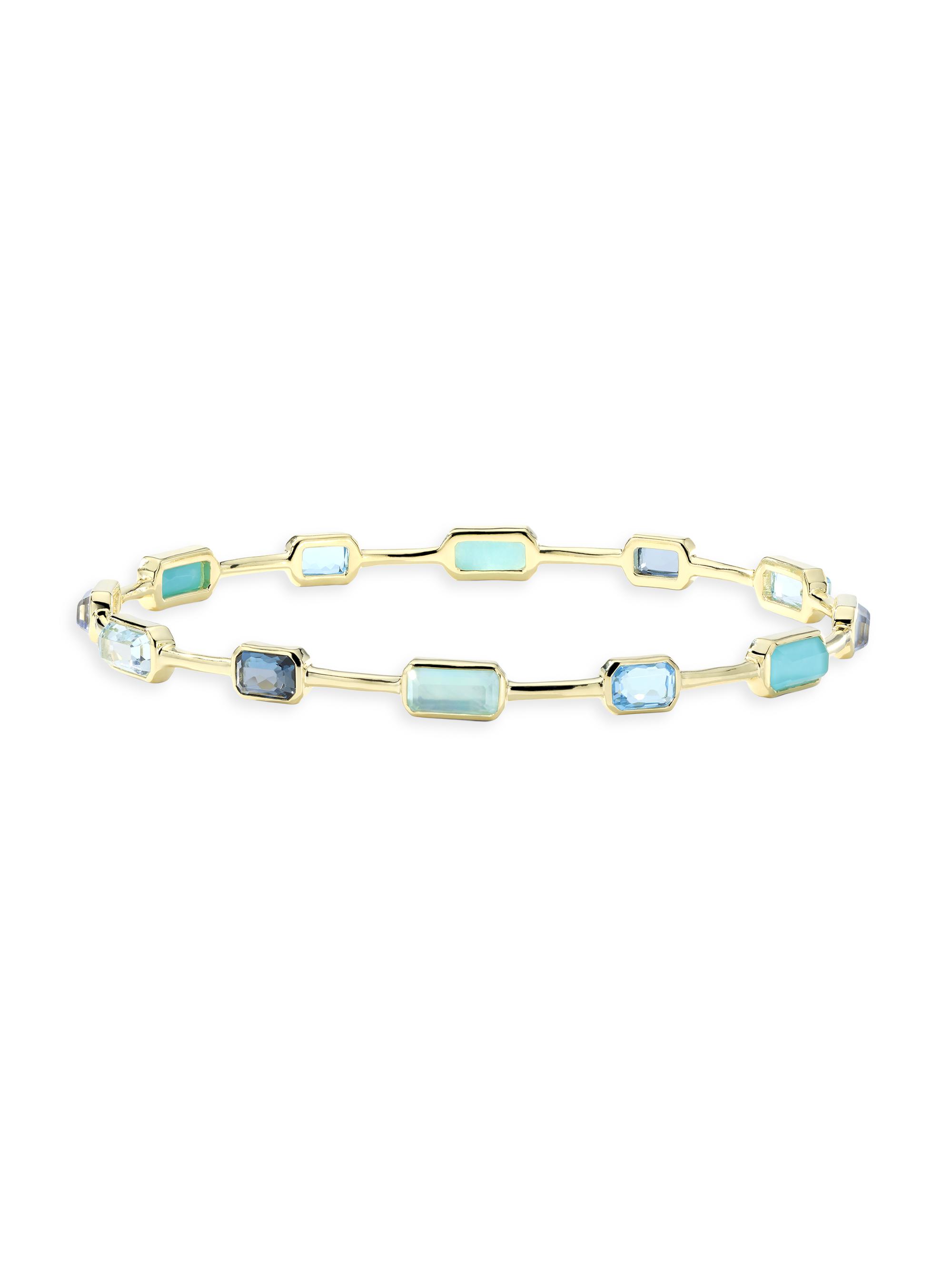 Ippolita Women's Rock Candy Gelato Waterfall 18K Yellow Gold & Multi-Stone Bangle - Water Fall
