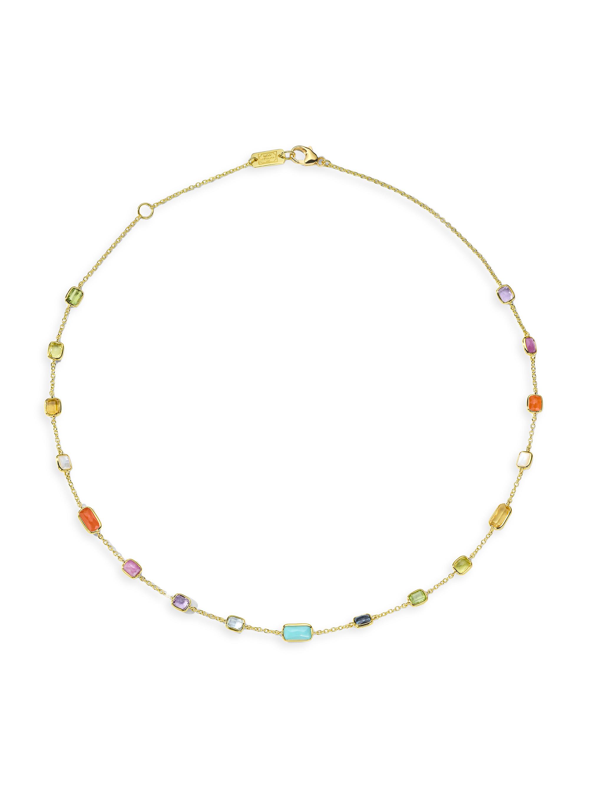 Ippolita Women's Rock Candy Gelato Confetti Summer Rainbow 18K Yellow Gold & Multi-Stone Necklace - Summer Rainbow