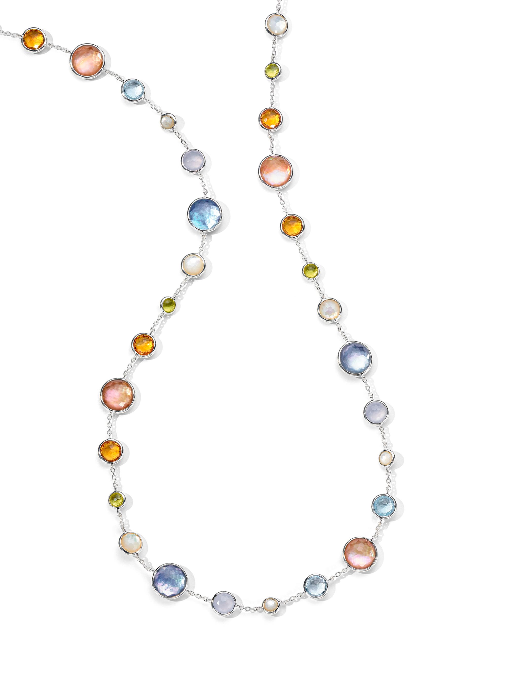 Ippolita Women's Lollipop Sterling Silver & Multi-Gemstone Long Station Necklace - Wildflower
