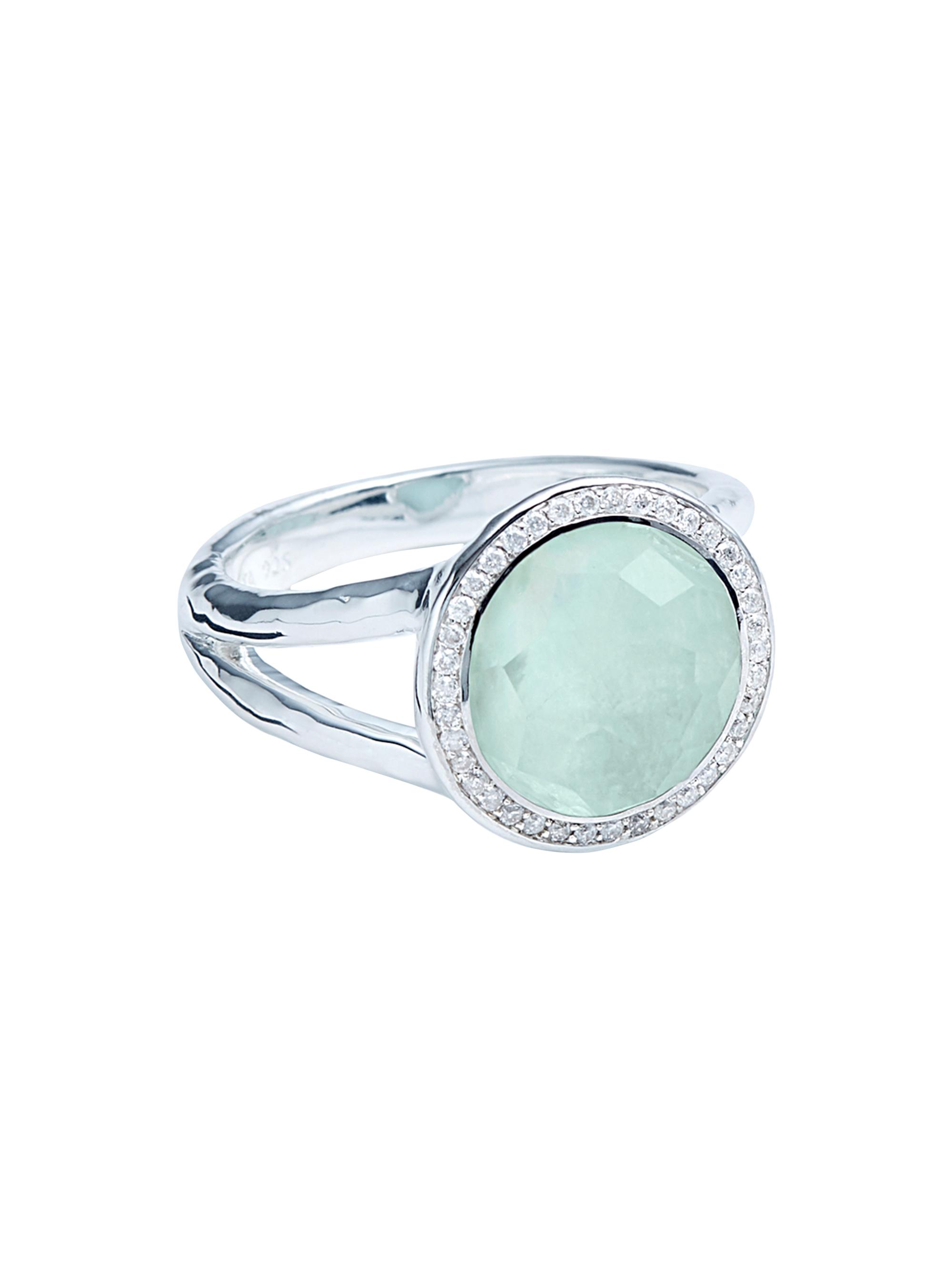 Ippolita Women's Lollipop Mini Lollipop Sterling Silver, Gemstone & 0.14 TCW Diamond Ring - Amazonite