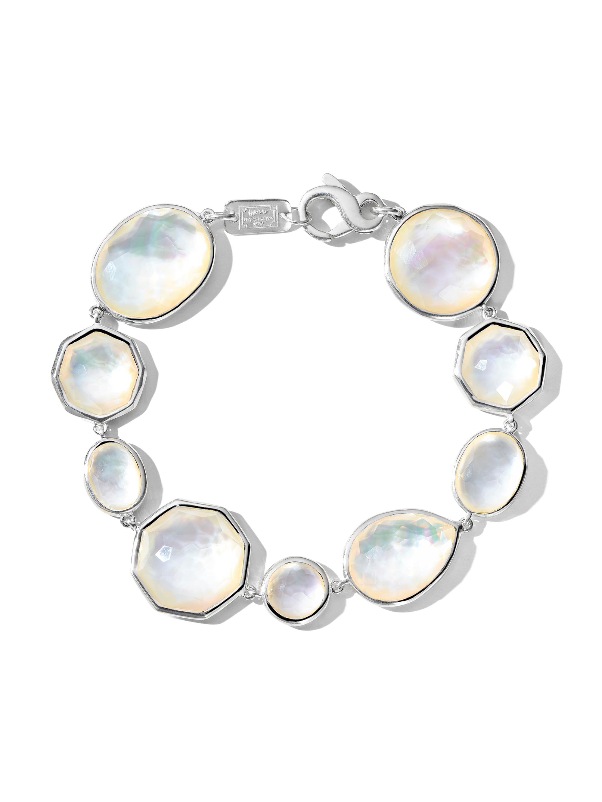 Ippolita Women's Rock Candy Sterling Silver, Rock Crystal & Mother-Of-Pearl Bracelet - Mother Of Pearl