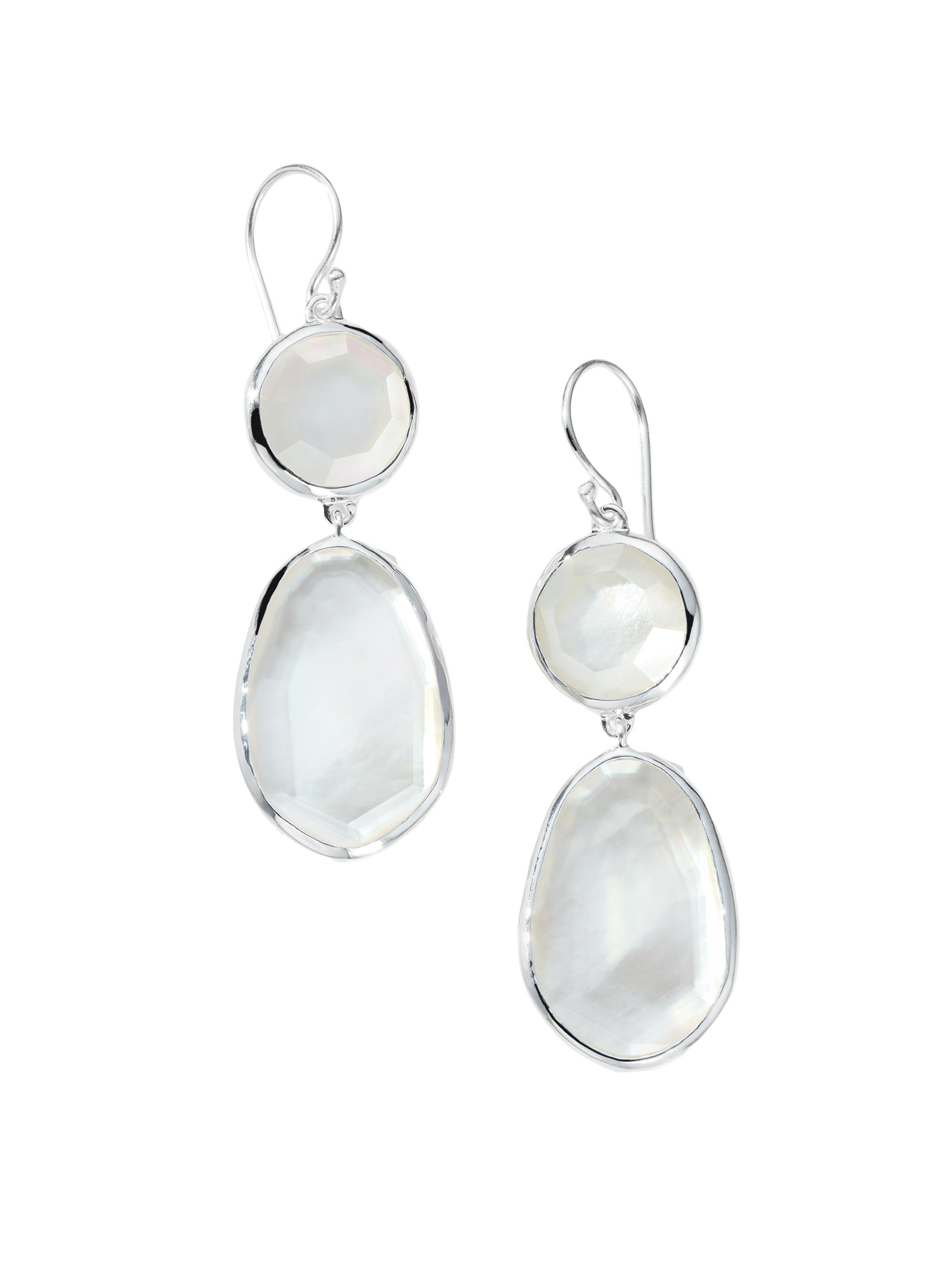 Ippolita Women's Rock Candy  Mixed-Cut Snowman Sterling Silver & Doublet Earrings - Mother Of Pearl