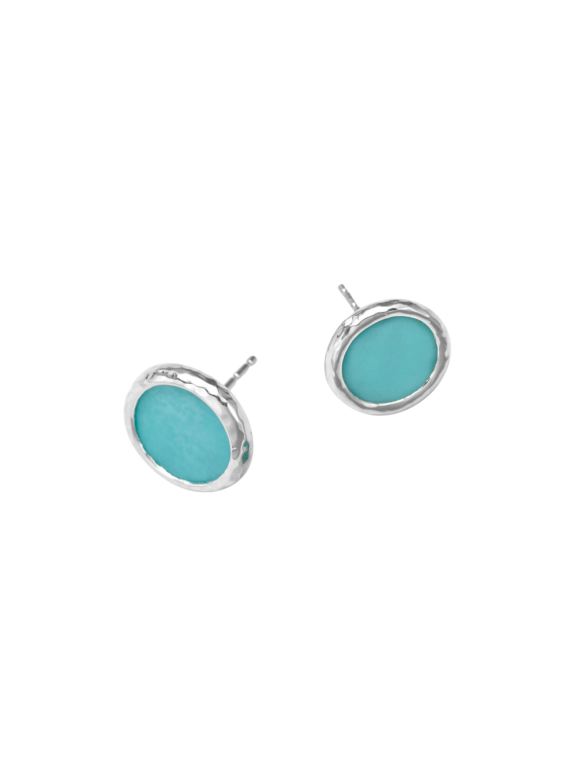 Ippolita Women's Polished Rock Candy  Flat Sterling Silver & Turquoise Stud Earrings - Turquoise