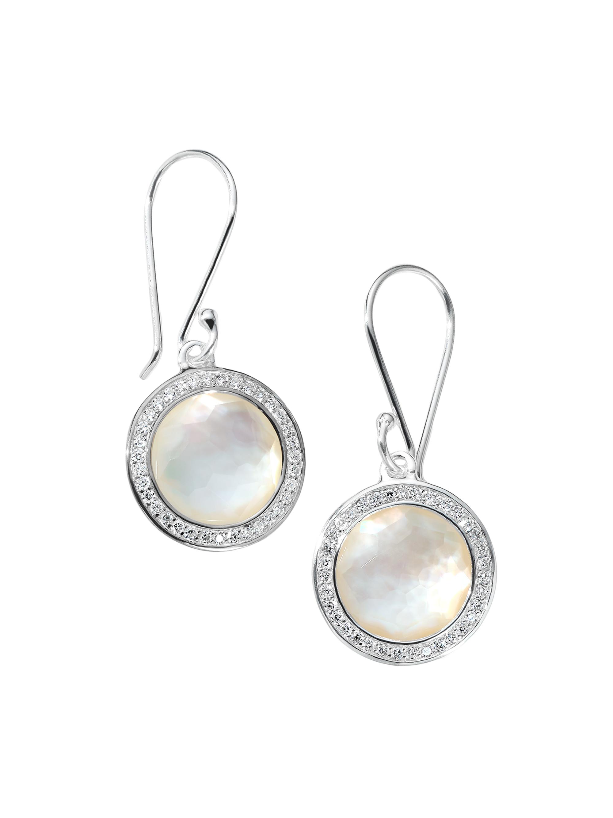 Ippolita Women's Lollipop Sterling Silver, 0.28 TCW Diamond & Doublet Drop Earrings - Mother Of Pearl