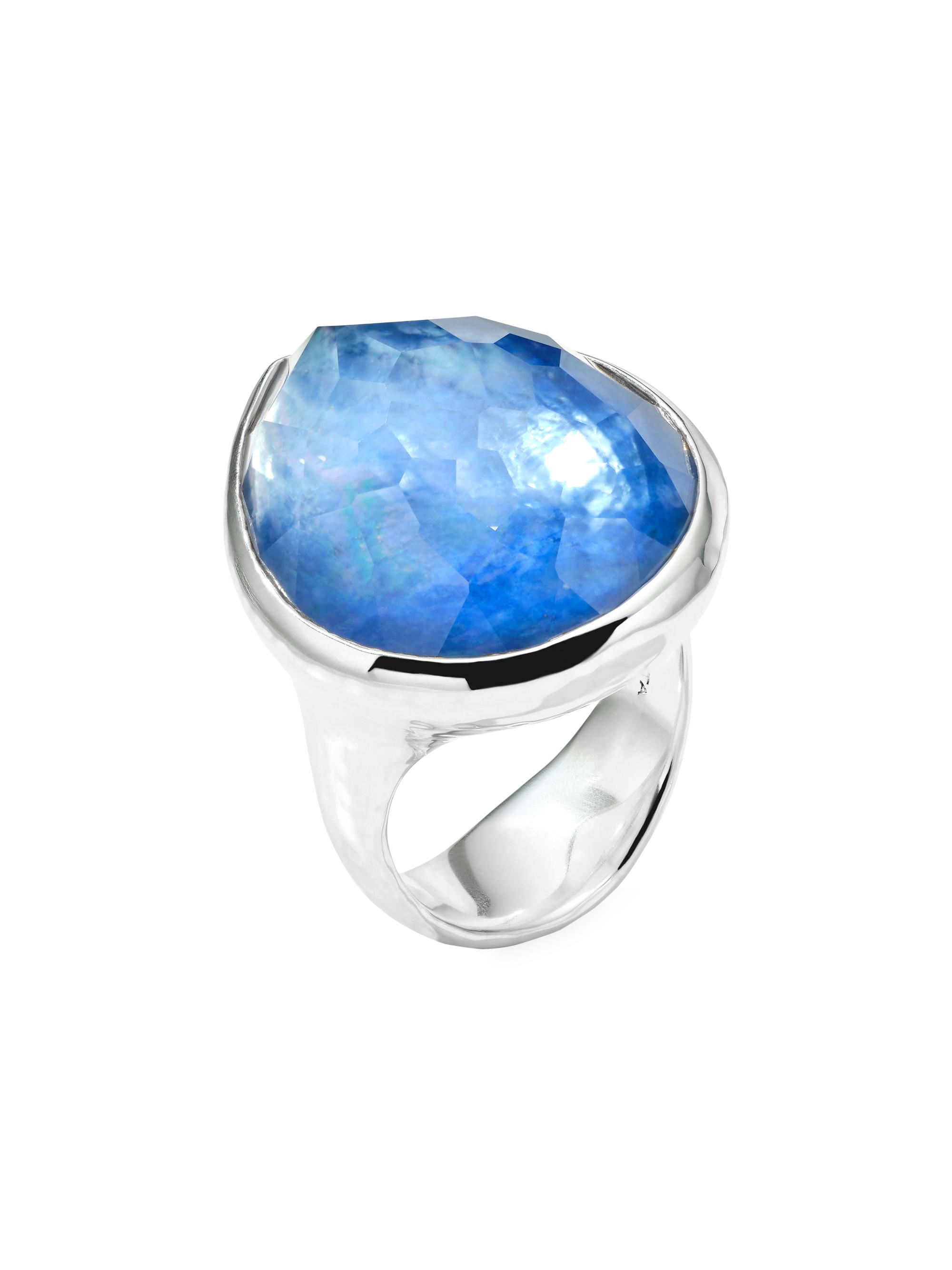Ippolita Women's Rock Candy Teardrop Sterling Silver & Triplet Ring - Lapis