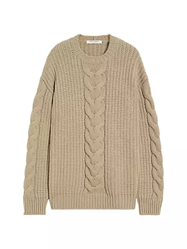 Cable-Knit Oversize Sweater
