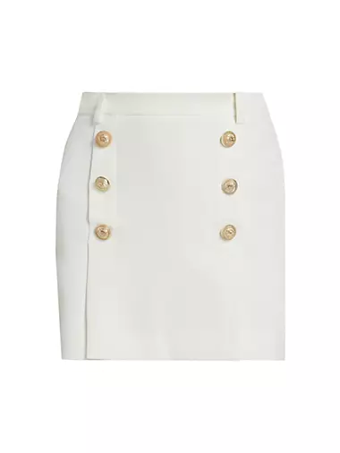 Imogen A-Line Buttoned Mini Skirt