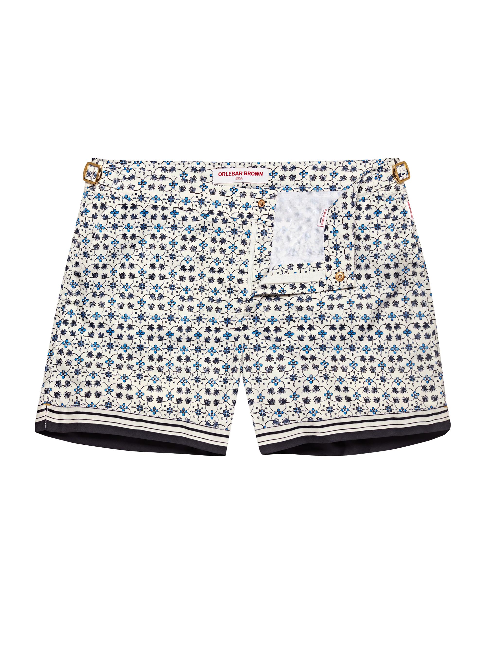 Orlebar Brown Men's Setter Floral Shorts - Cashew