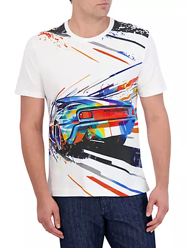 Grand Speed Graphic Cotton T-Shirt
