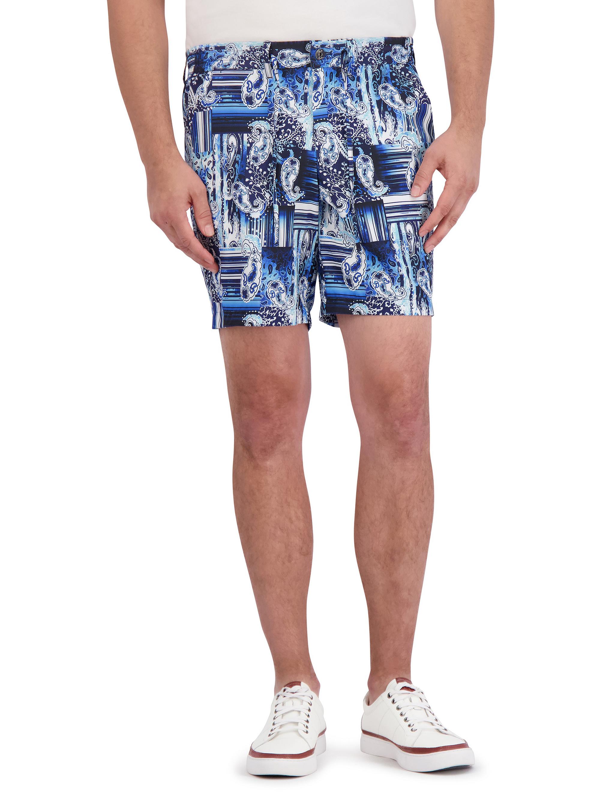 Robert Graham Men's Makua Graphic Shorts - Blue