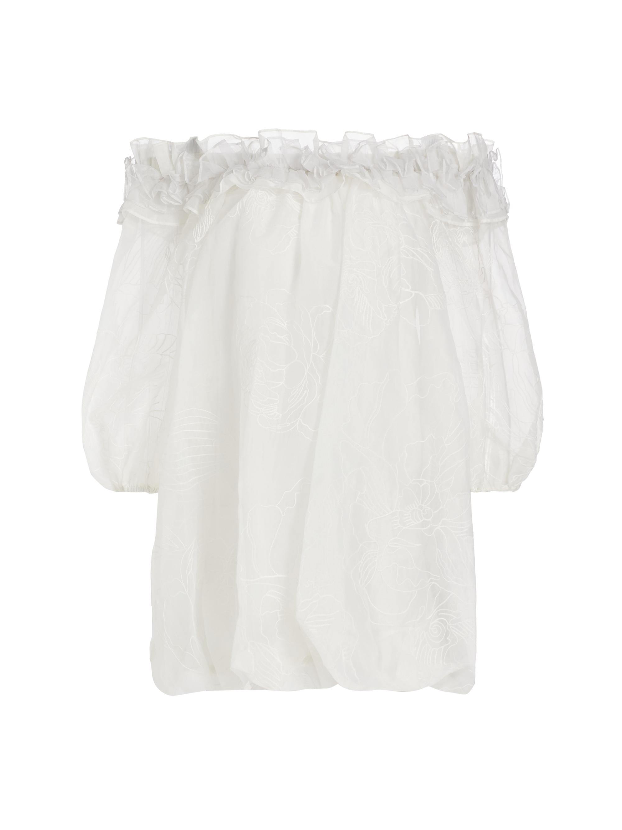 CINQ A SEPT Women's Nava Embroidered Off-the-Shoulder Minidress -