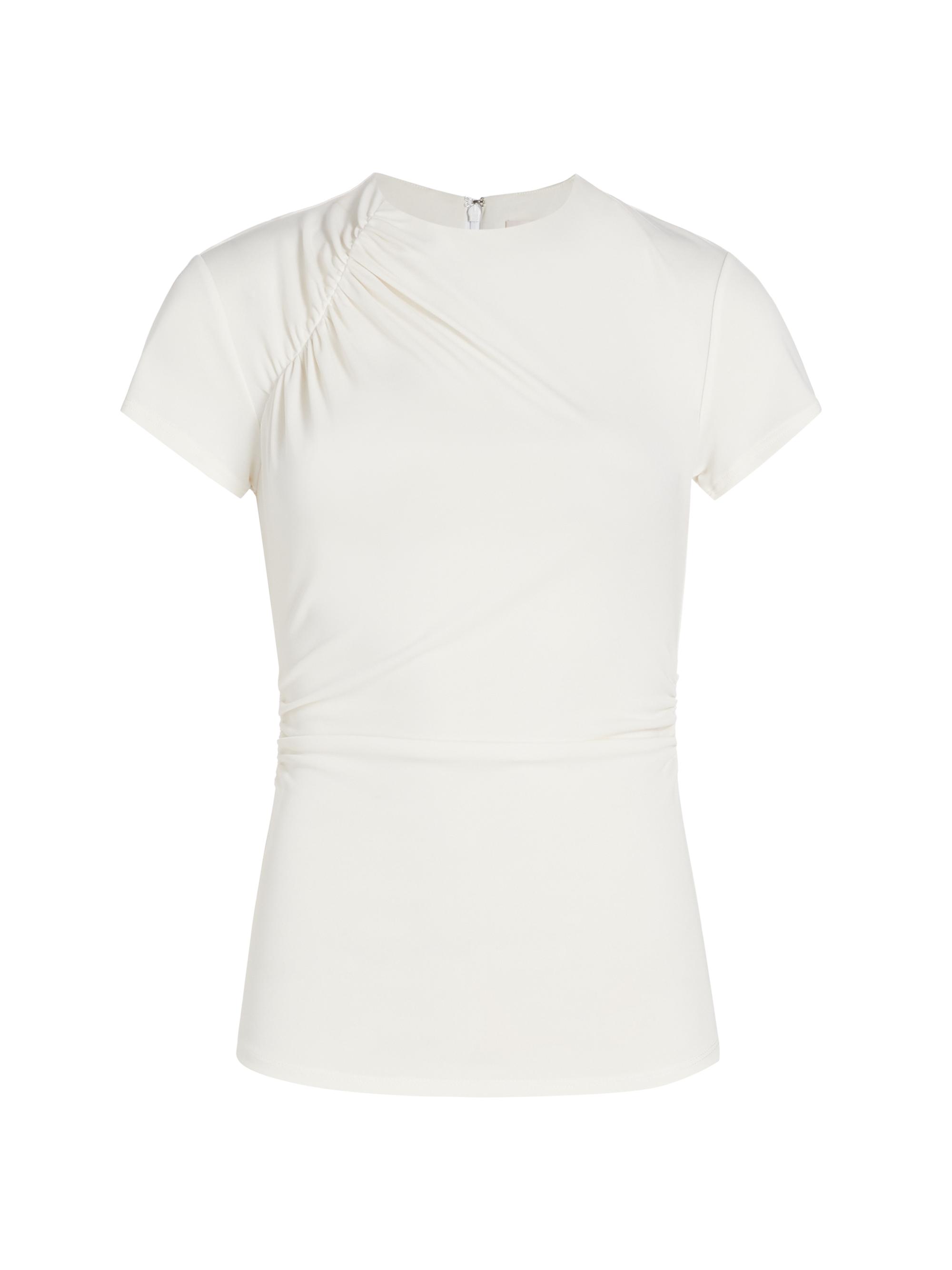 CINQ A SEPT Women's Kylen Ruched Jersey T-Shirt -