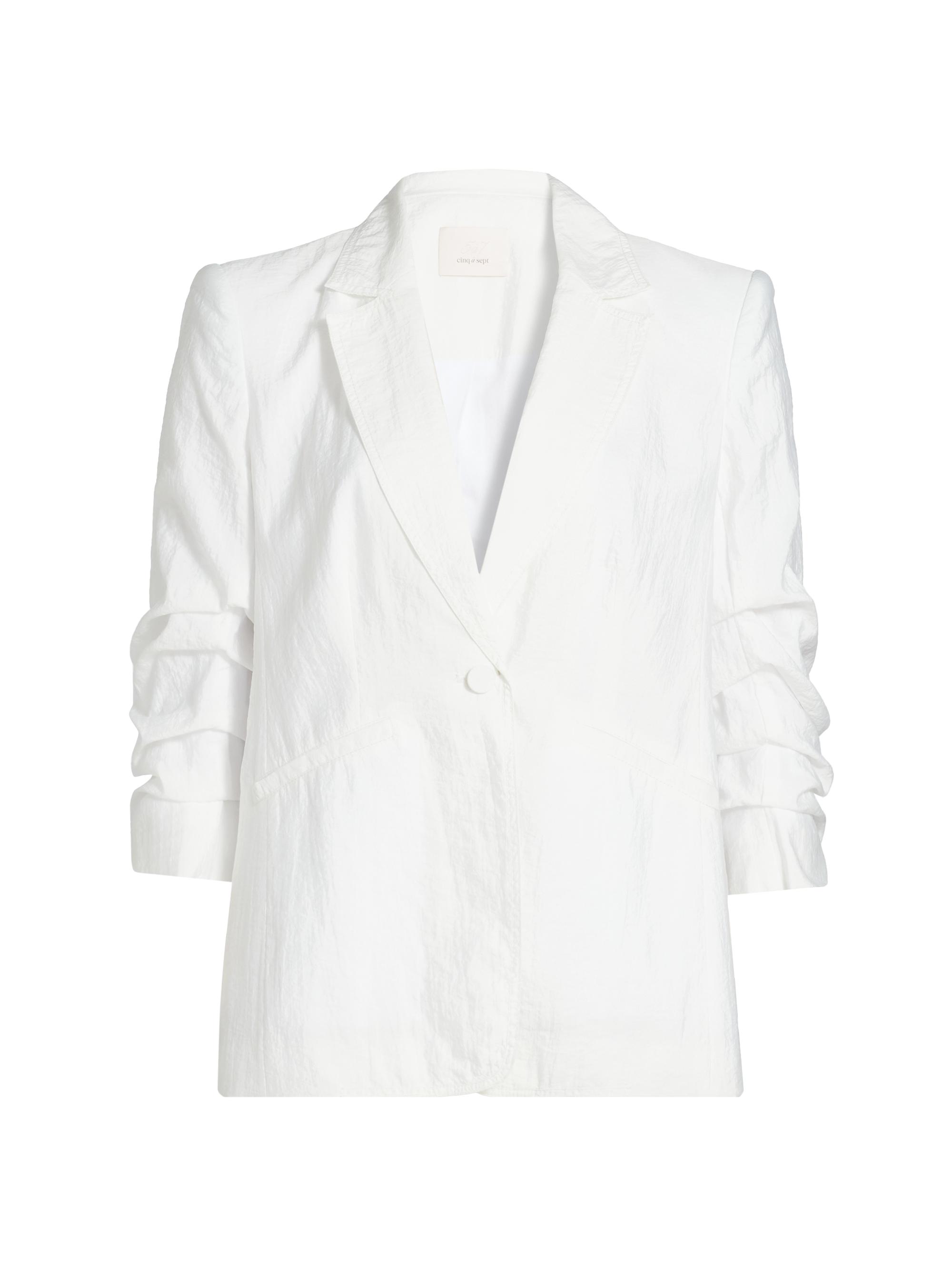 Cinq à Sept Women's Khloe Crinkled Blazer - White