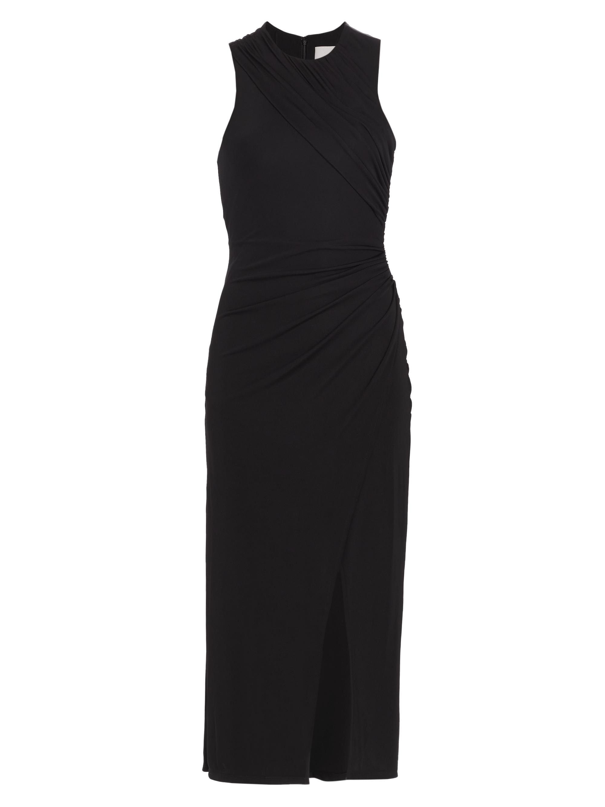 CINQ A SEPT Women's Wesson Ruched Jersey Midi-Dress - Black