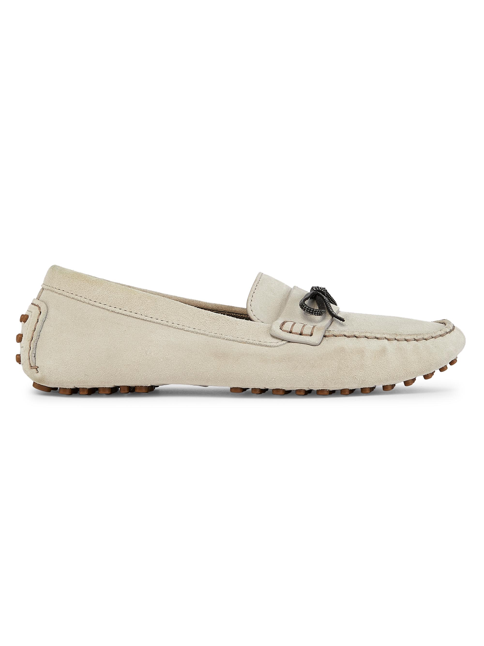 Brunello Cucinelli Women's Suede Loafers - Quarzo