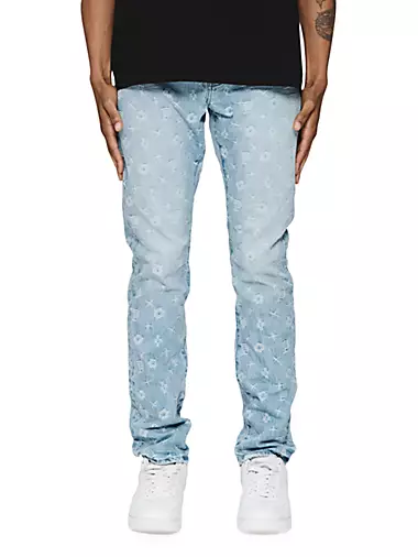 Purple Brand Jeans Mens Slim Fit Low Rise P001 Blue $295 Size 36/32