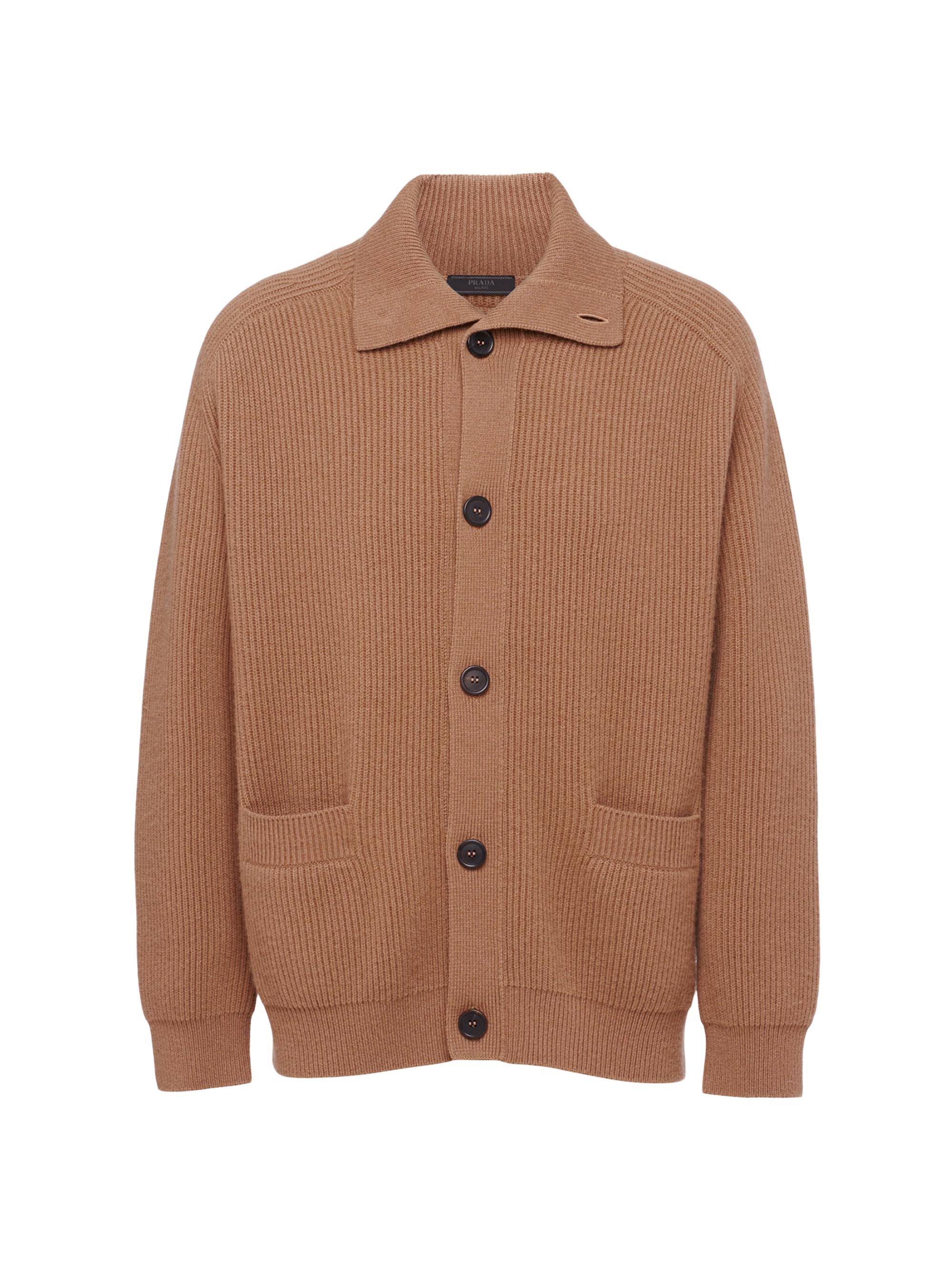Prada Men's Cashmere Cardigan - Brown