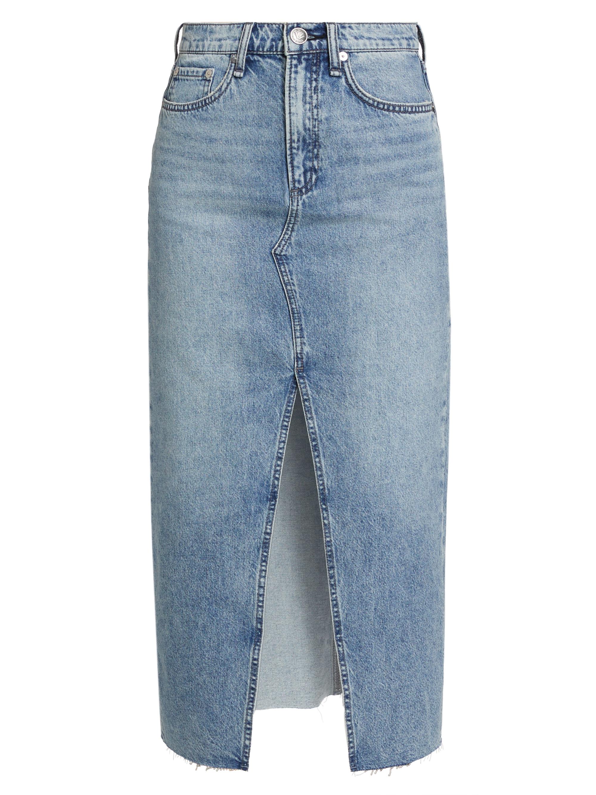 rag & bone Women's Clara Five-Pocket Midi-Skirt - Elle