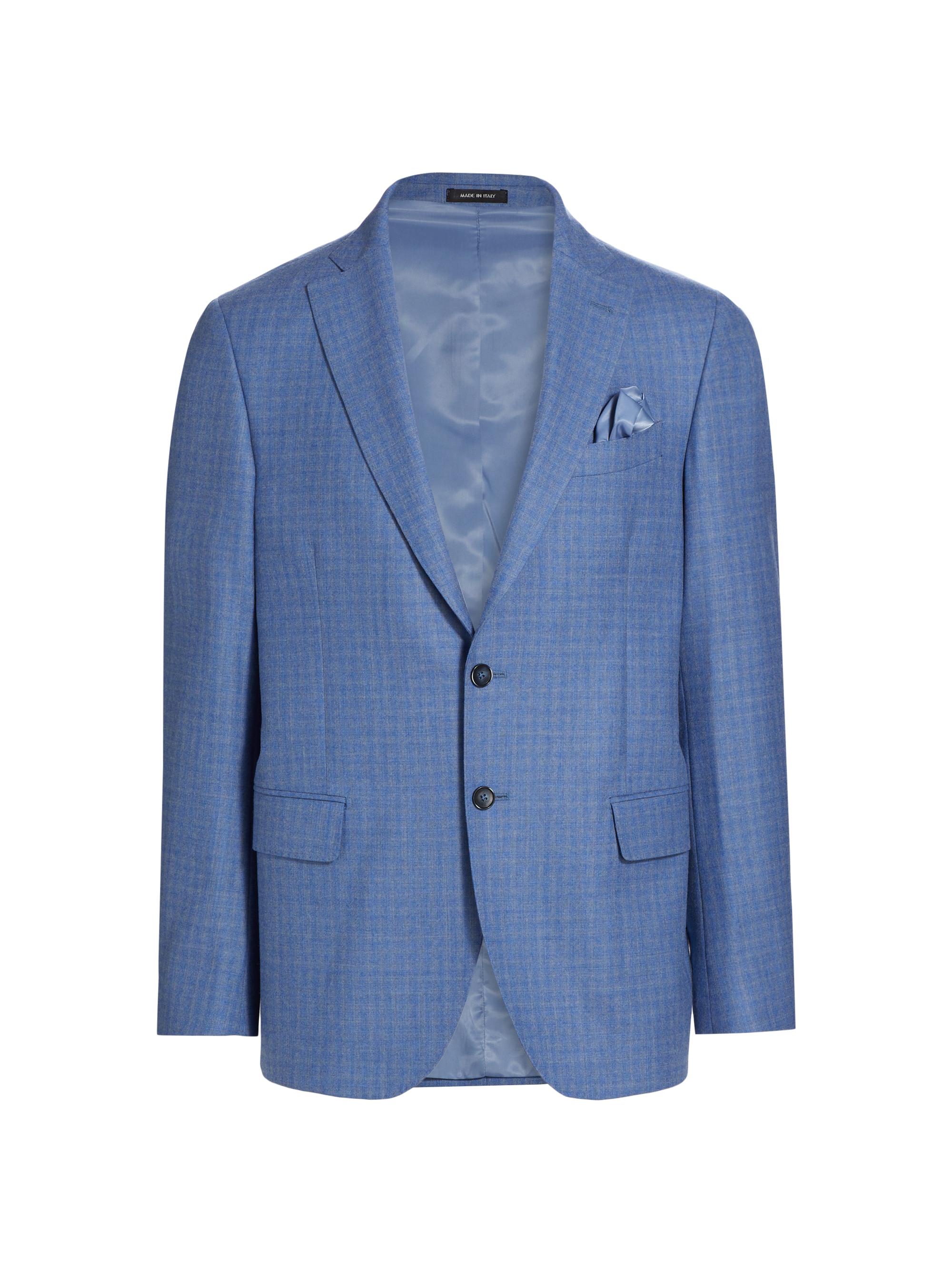 Saks Fifth Avenue Men's COLLECTION Shadow Plaid Sport Coat - Light Blue