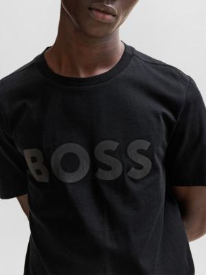 BOSS Tiburt Cotton and Linen-Blend T-Shirt