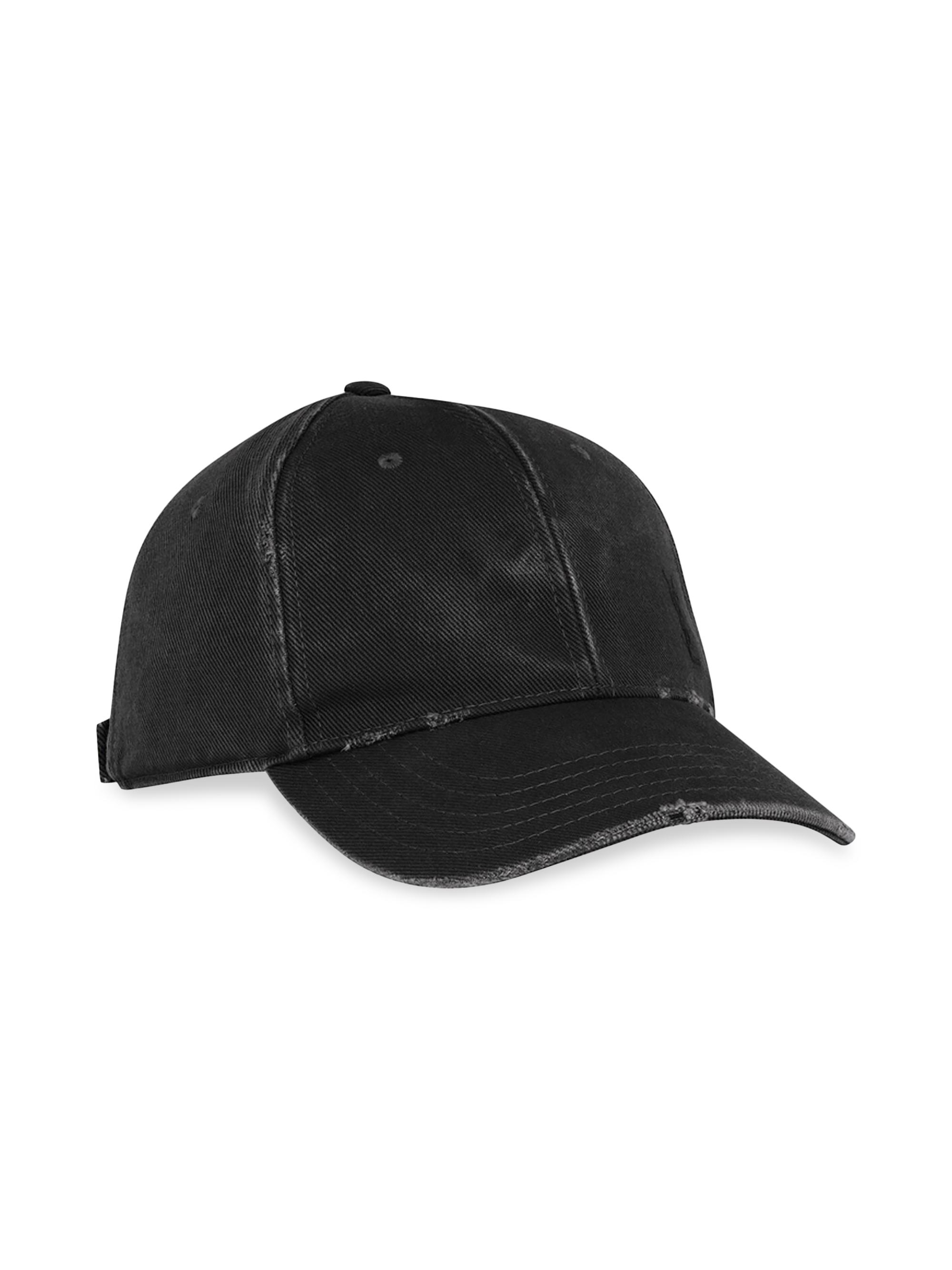Saint Laurent Cassandre Cap in Washed Denim | Saks Fifth Avenue