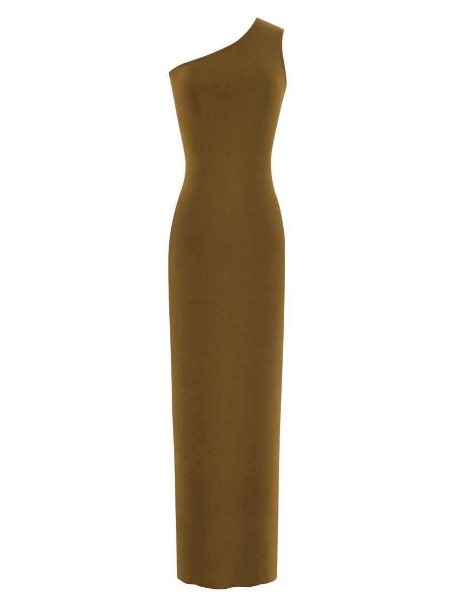 Saint Laurent One-Shoulder Dress in Silk | Saks Fifth Avenue