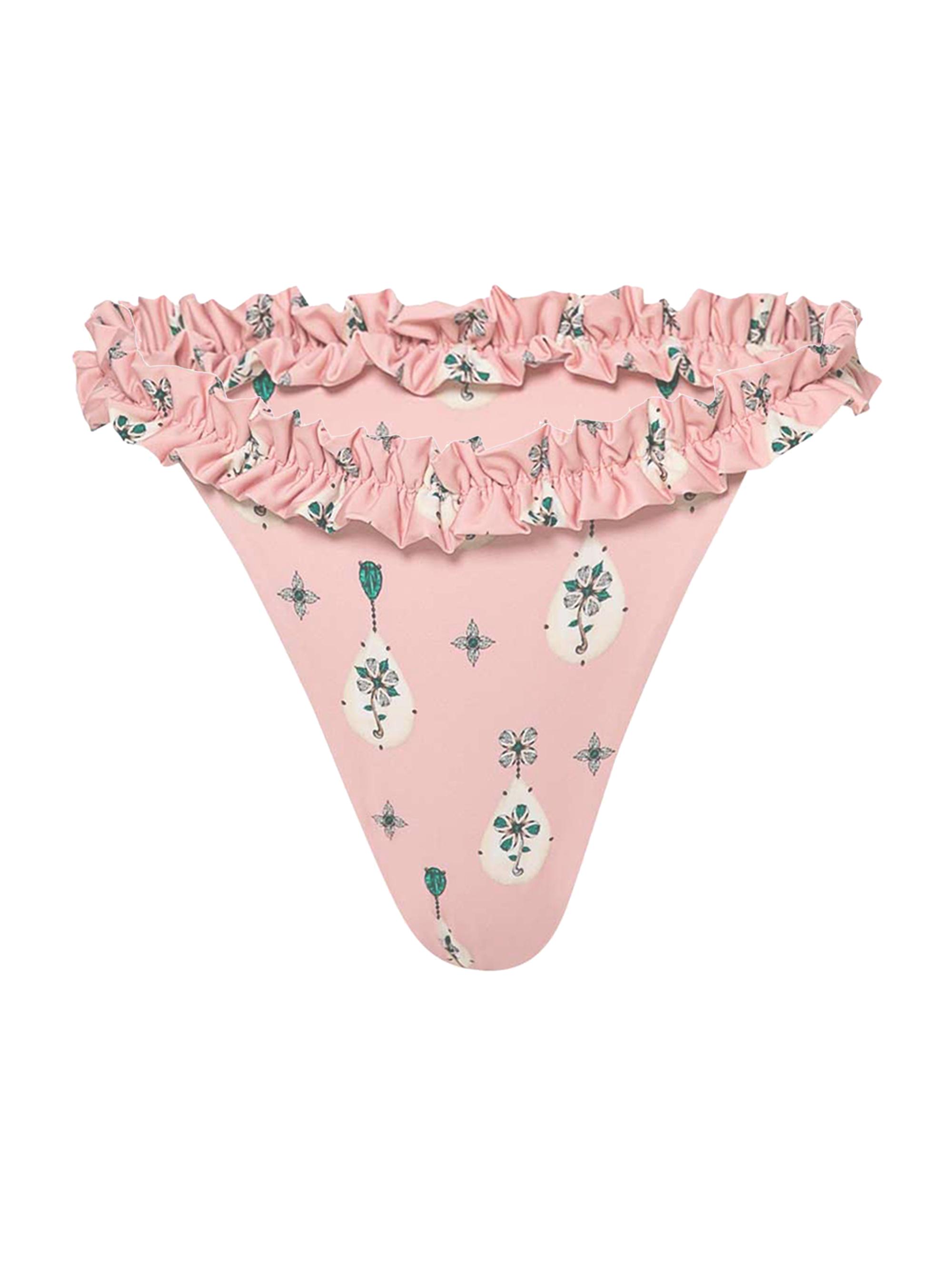 Agua by Agua Bendita Women's Alma Luz Joyeria Ruffled Bikini Bottom