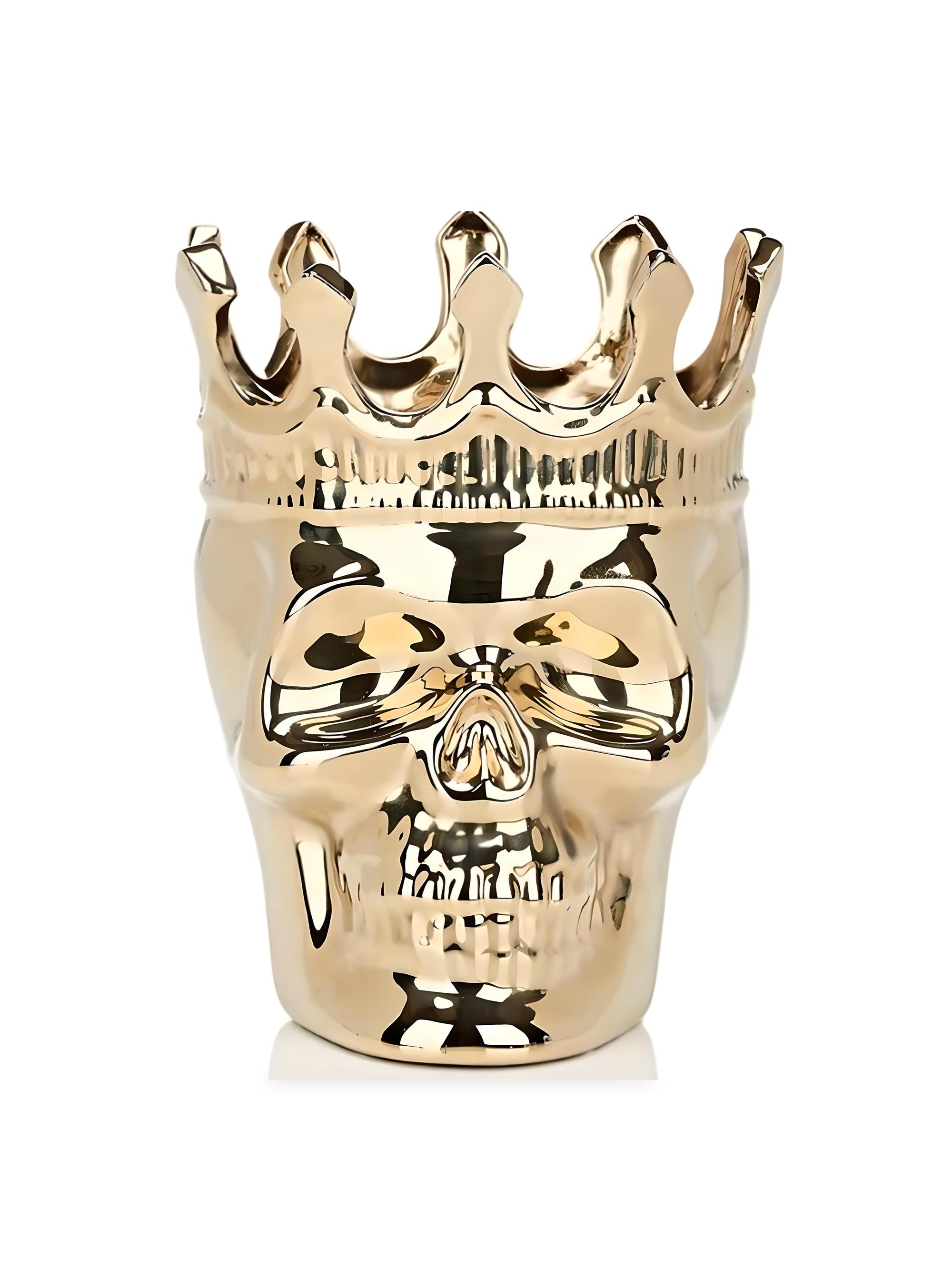 Thompson Ferrier Wood Charnel Gold Bonaparte Skull Candle - Wood Charnel