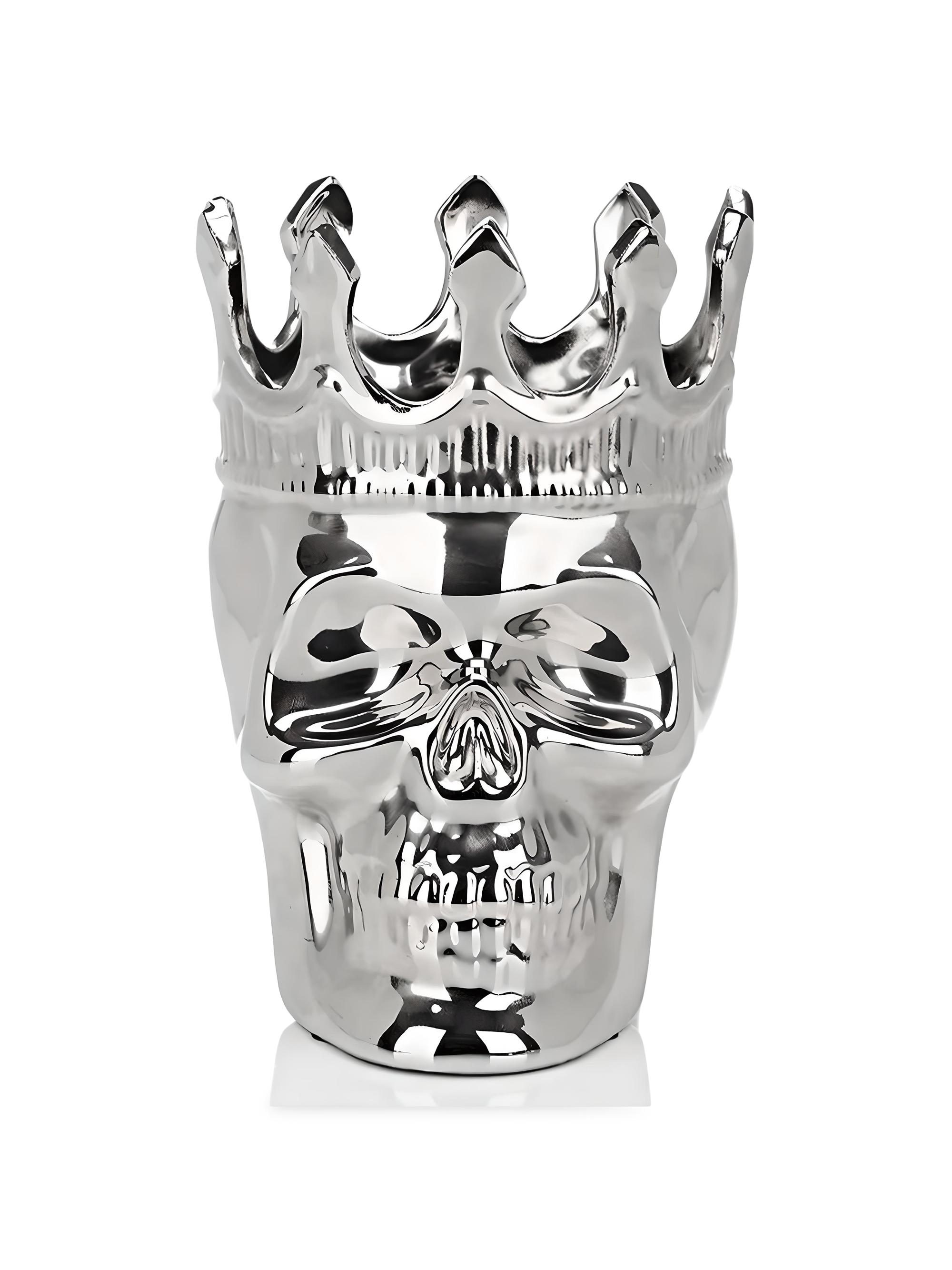 Thompson Ferrier Thé Aroma Silver Maximilien Skull Candle - The Aroma