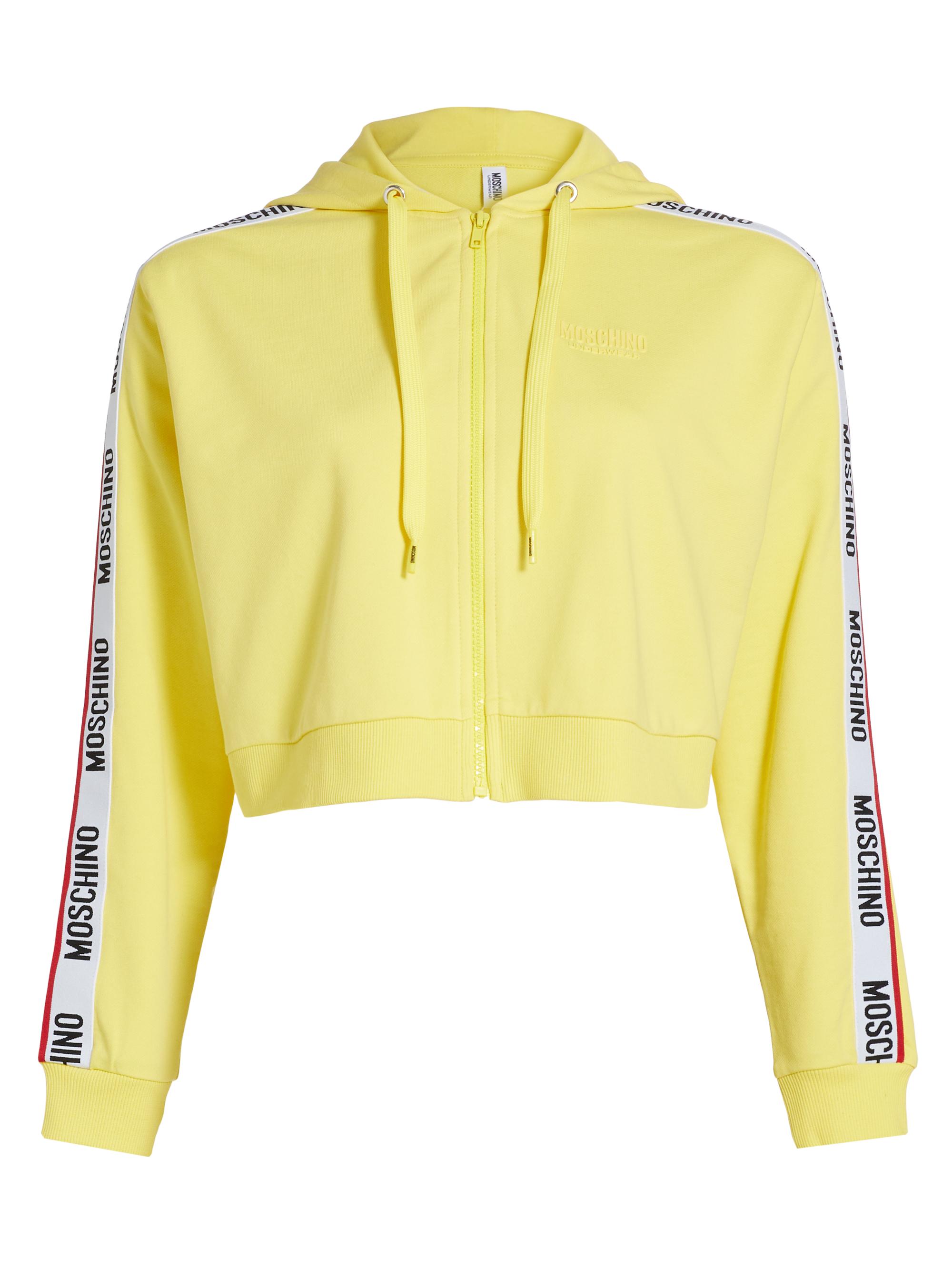 Moschino Women's Mos Under Donna Velmar Zip-Front Hoodie - Yellow